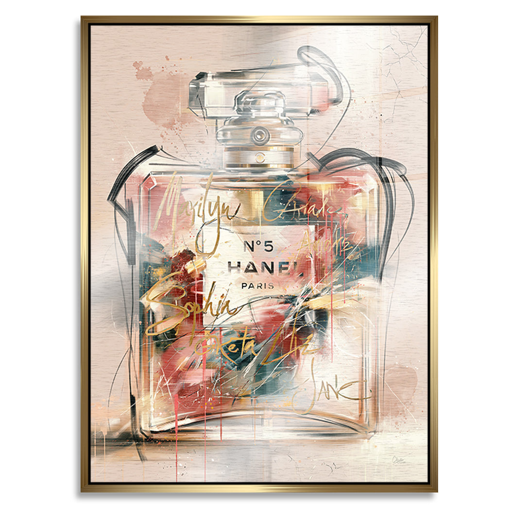 Parfum No. 5 Aluminiumbild gebürstet
