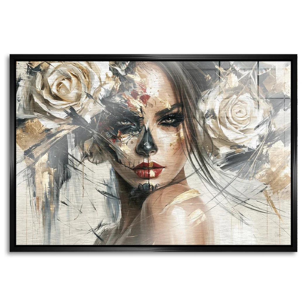 La Catrina Dark Romance Aluminiumbild gebürstet