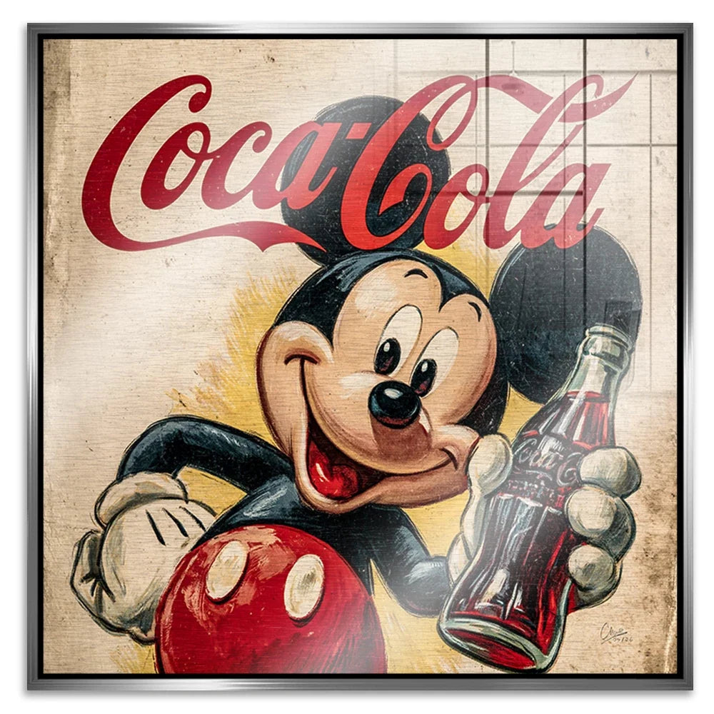 Micky Coke Aluminiumbild gebürstet