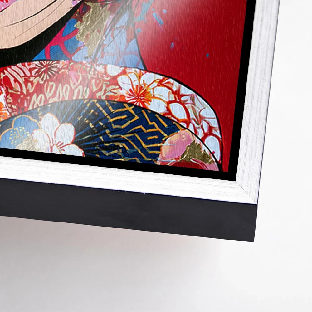 Geisha Rouge Aluminiumbild gebürstet