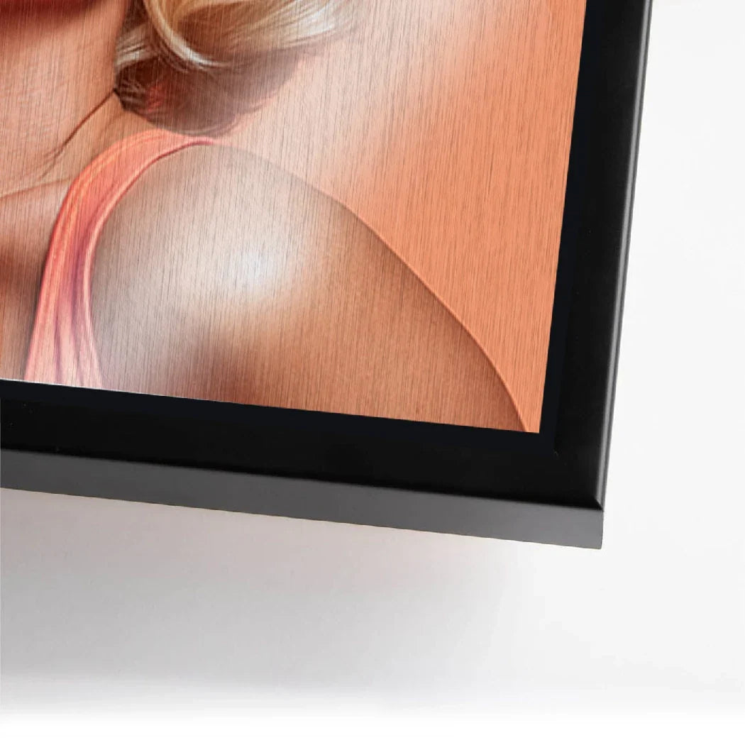 Marilyn Monroe Star Kiss Aluminiumbild gebürstet