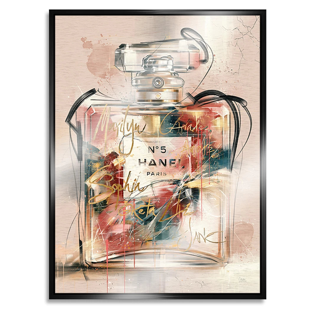 Parfum No. 5 Aluminiumbild gebürstet