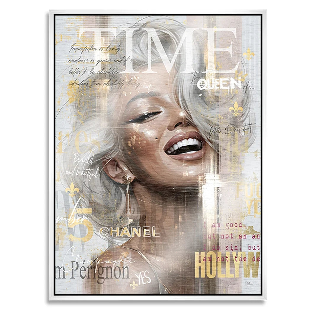 Marilyn Monroe Cover Aluminiumbild gebürstet