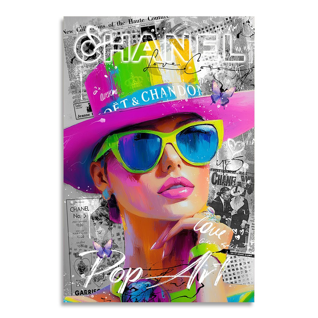 Chanel Pop Art Beauty Leinwand Bild INGALERIE