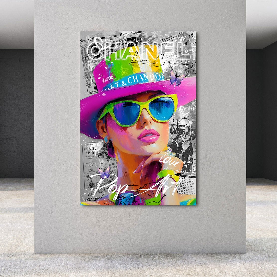 Chanel Pop Art Beauty Acrylglas Bild INGALERIE