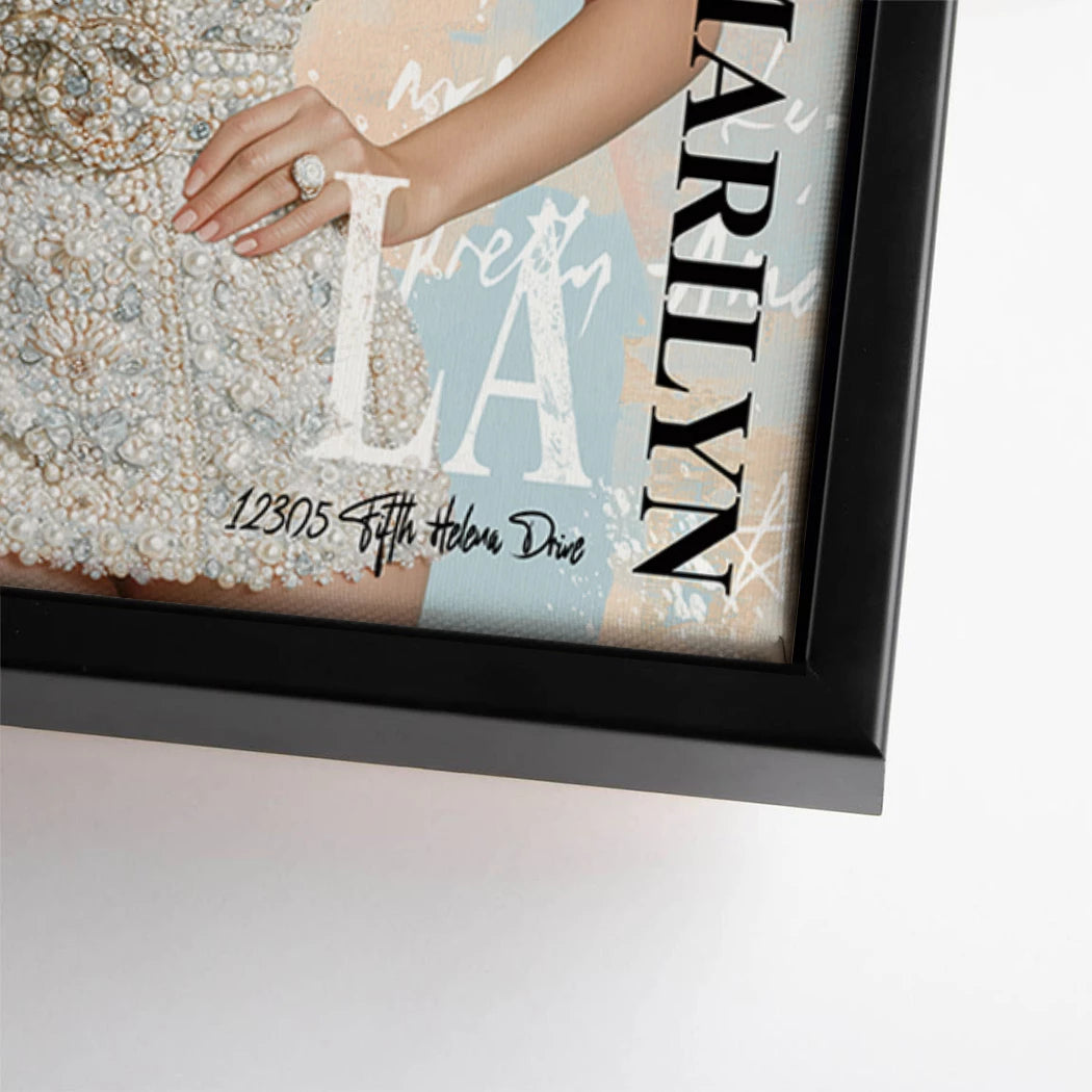 Marilyn Eis Glamour Leinwand Bild