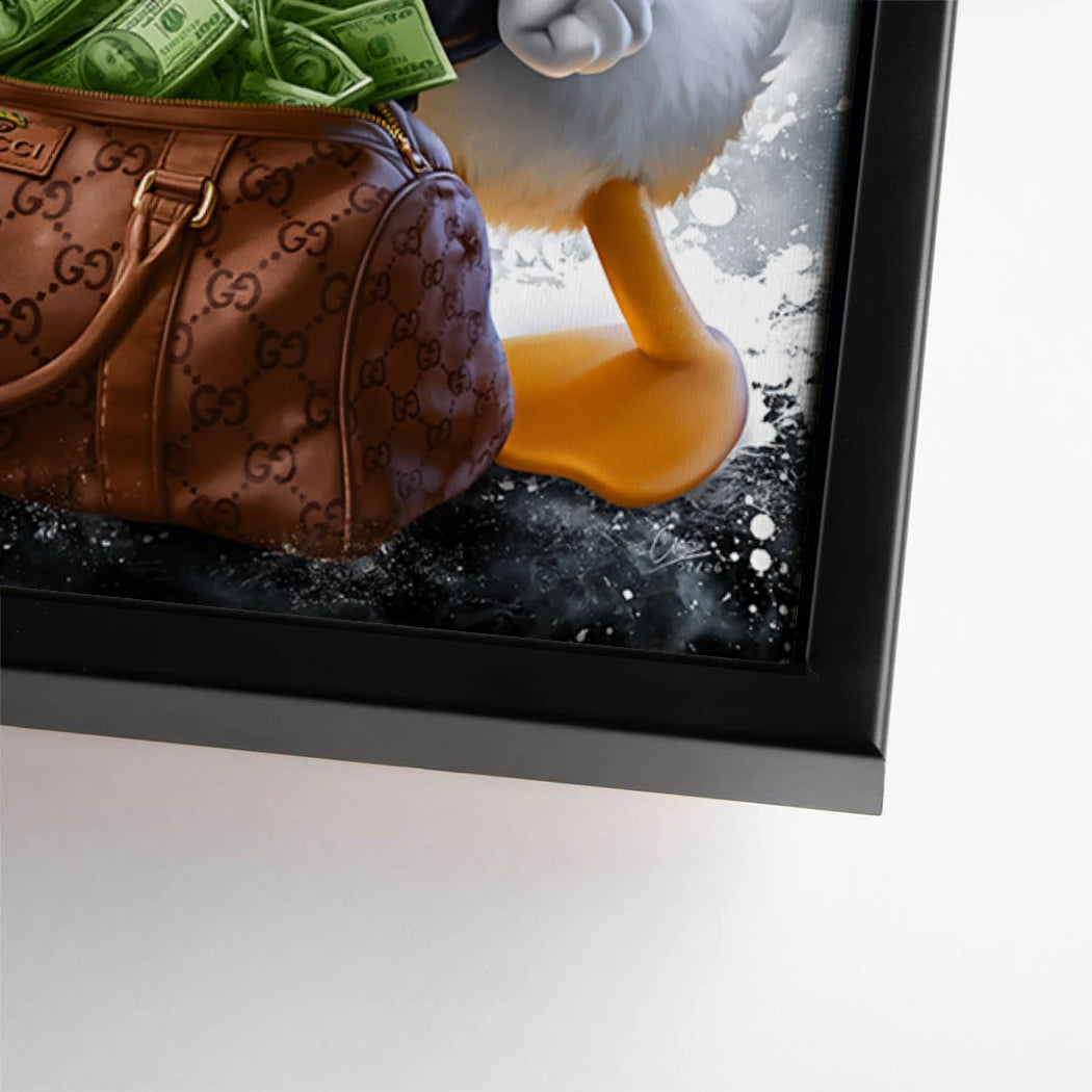Micky Donald Gang Leinwand Bild