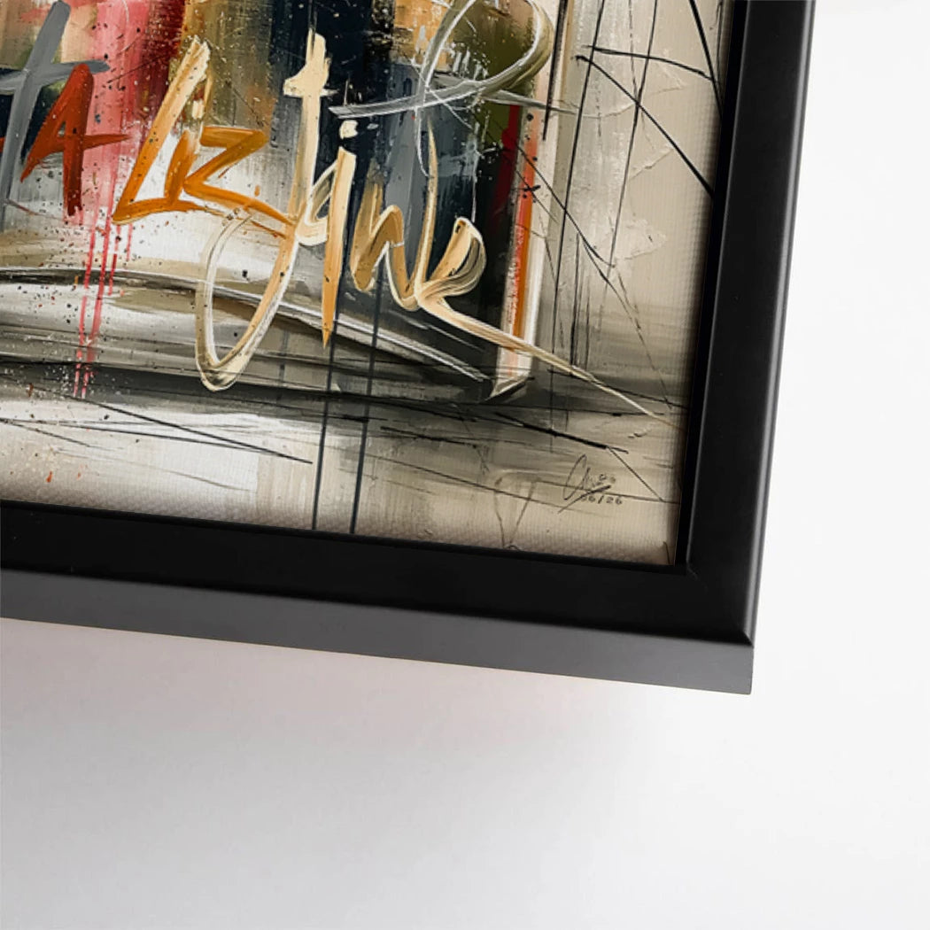 Chanel Graffiti Leinwand Bild