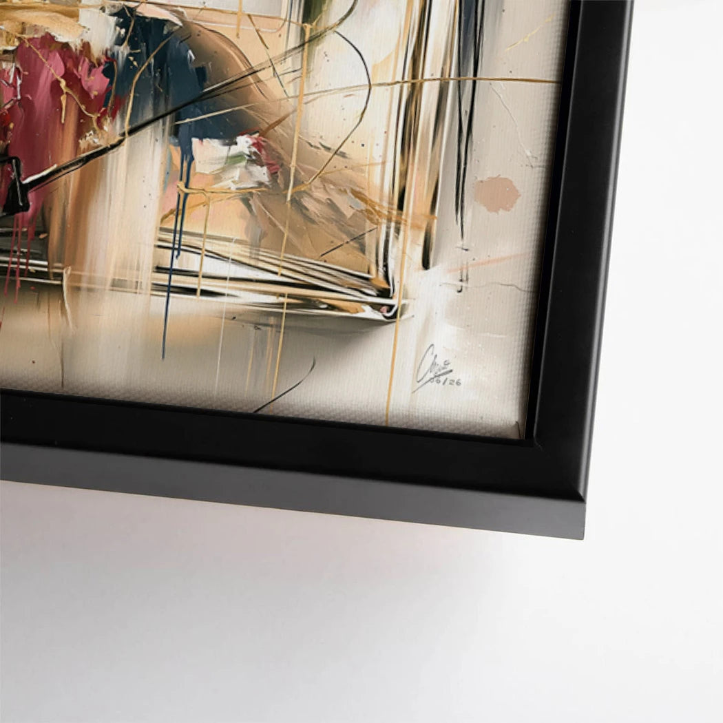 Chanel Goldflakon Leinwand Bild