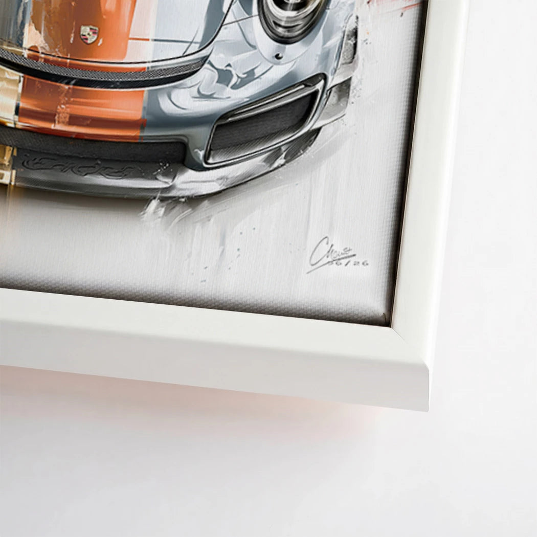 Gulf Porsche 911 Leinwand Bild