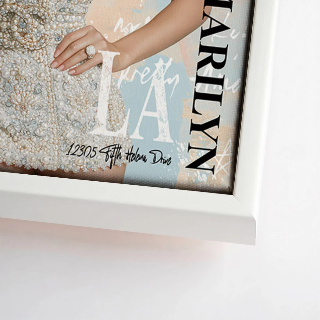 Marilyn Eis Glamour Leinwand Bild
