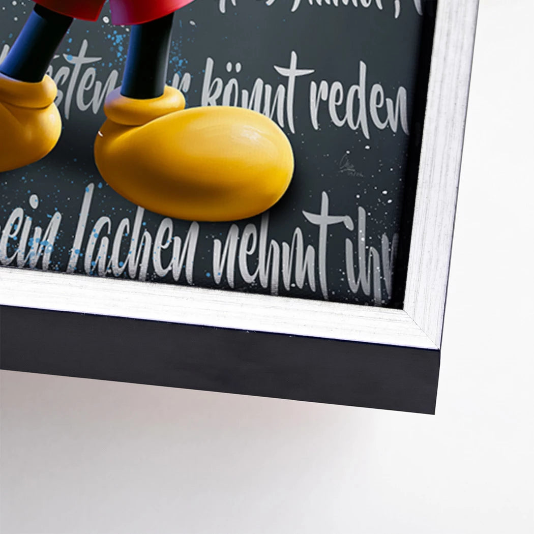 Micky Lacht Leinwand Bild