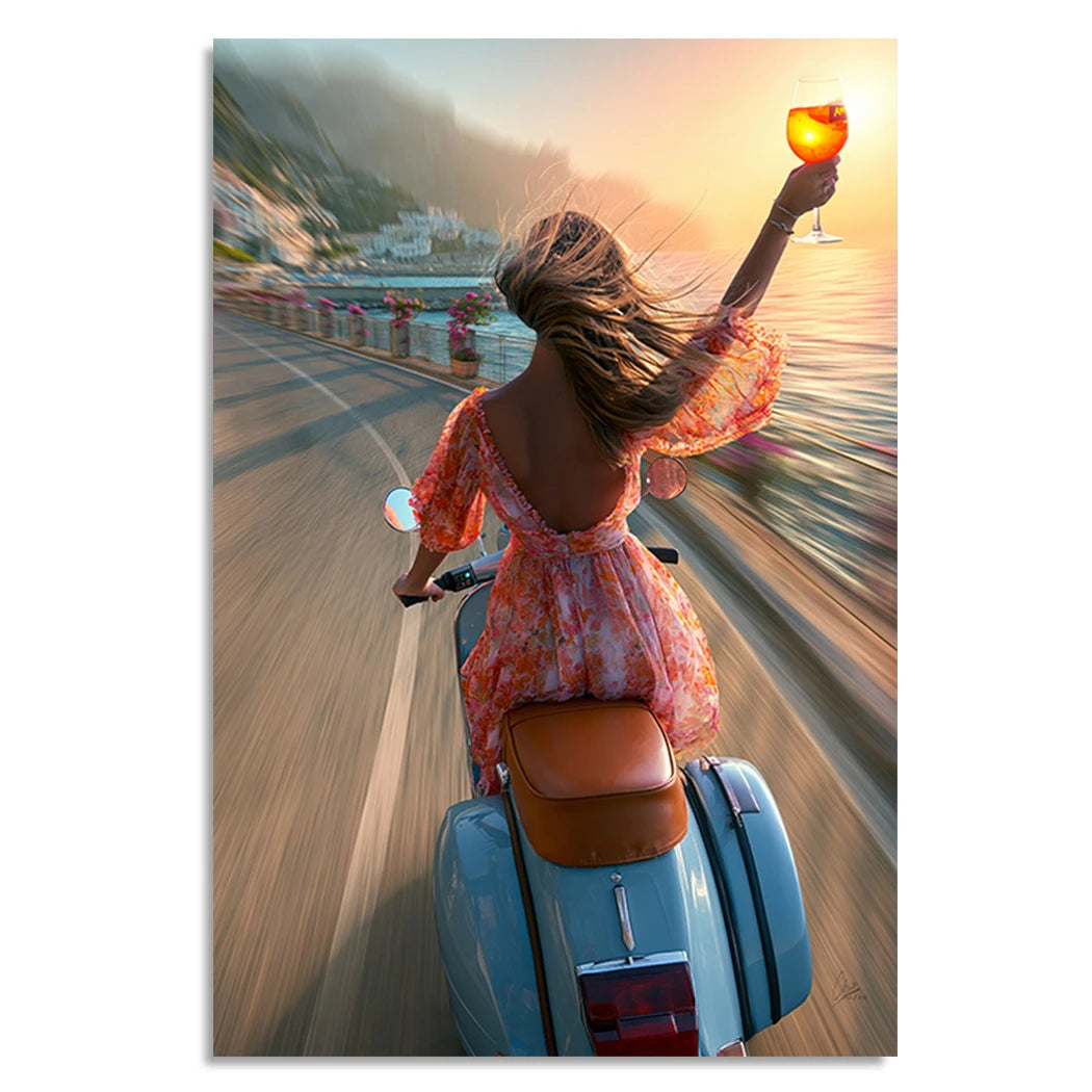 Vespa Summerglam Leinwand Bild