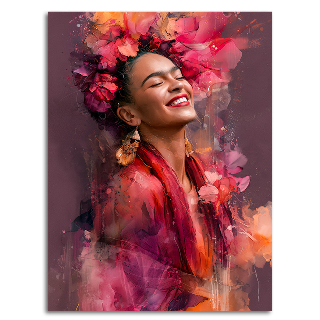 Frida Kahlo Blütenzauber Leinwand Bild