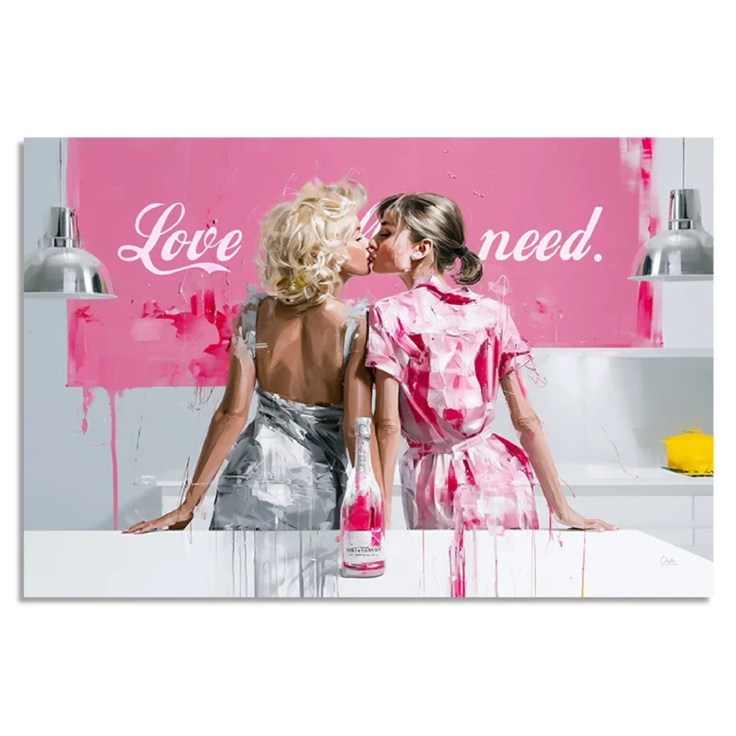 Audrey Hepburn und Marilyn Monroe Leinwand Bild