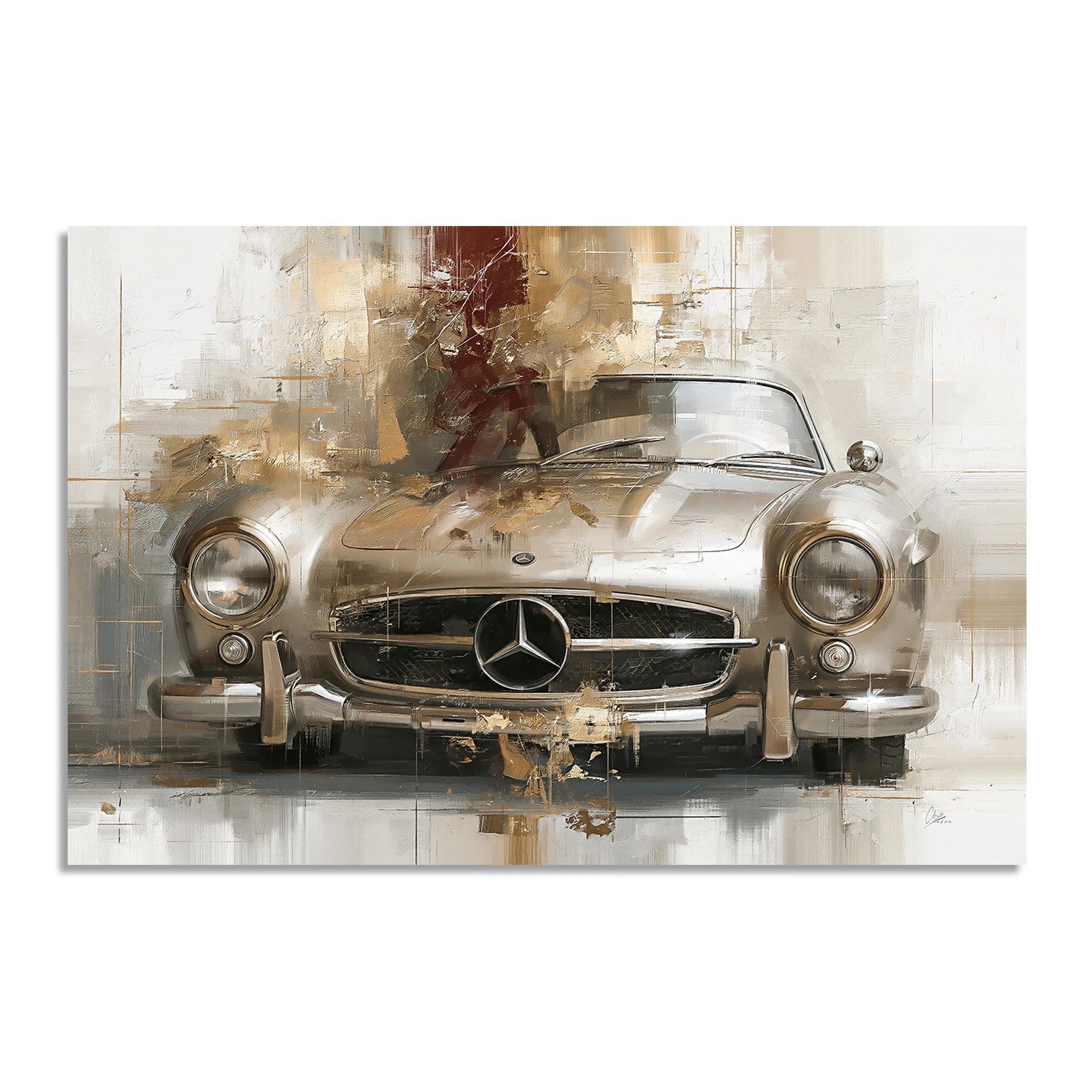 Mercedes 300SL Legende Leinwand Bild