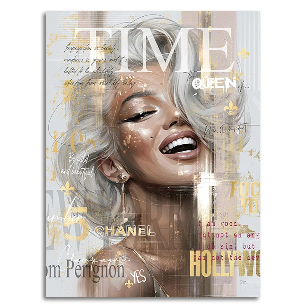 Marilyn Monroe Cover Leinwand Bild