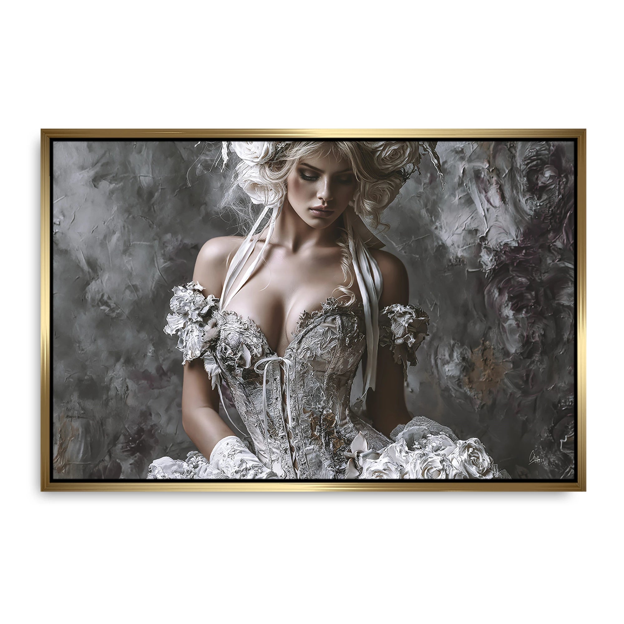 Rosen Couture Leinwand Bild
