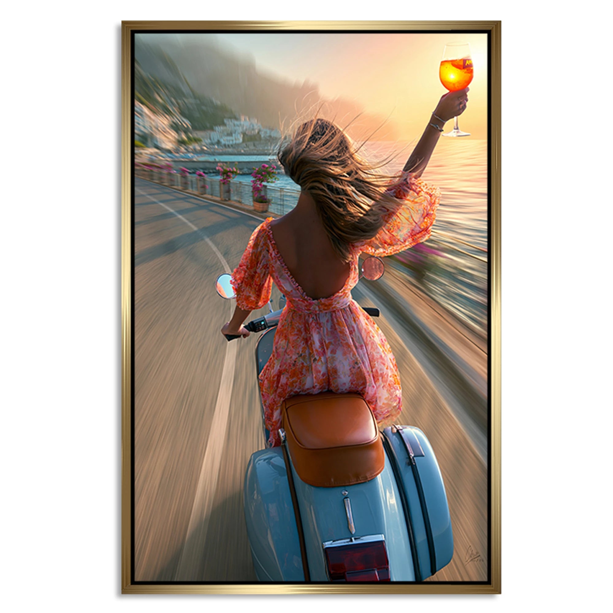 Vespa Summerglam Leinwand Bild