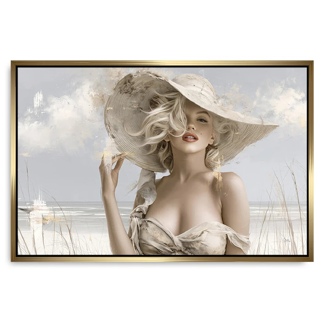 Marilyn Monroe Riviera Leinwand Bild