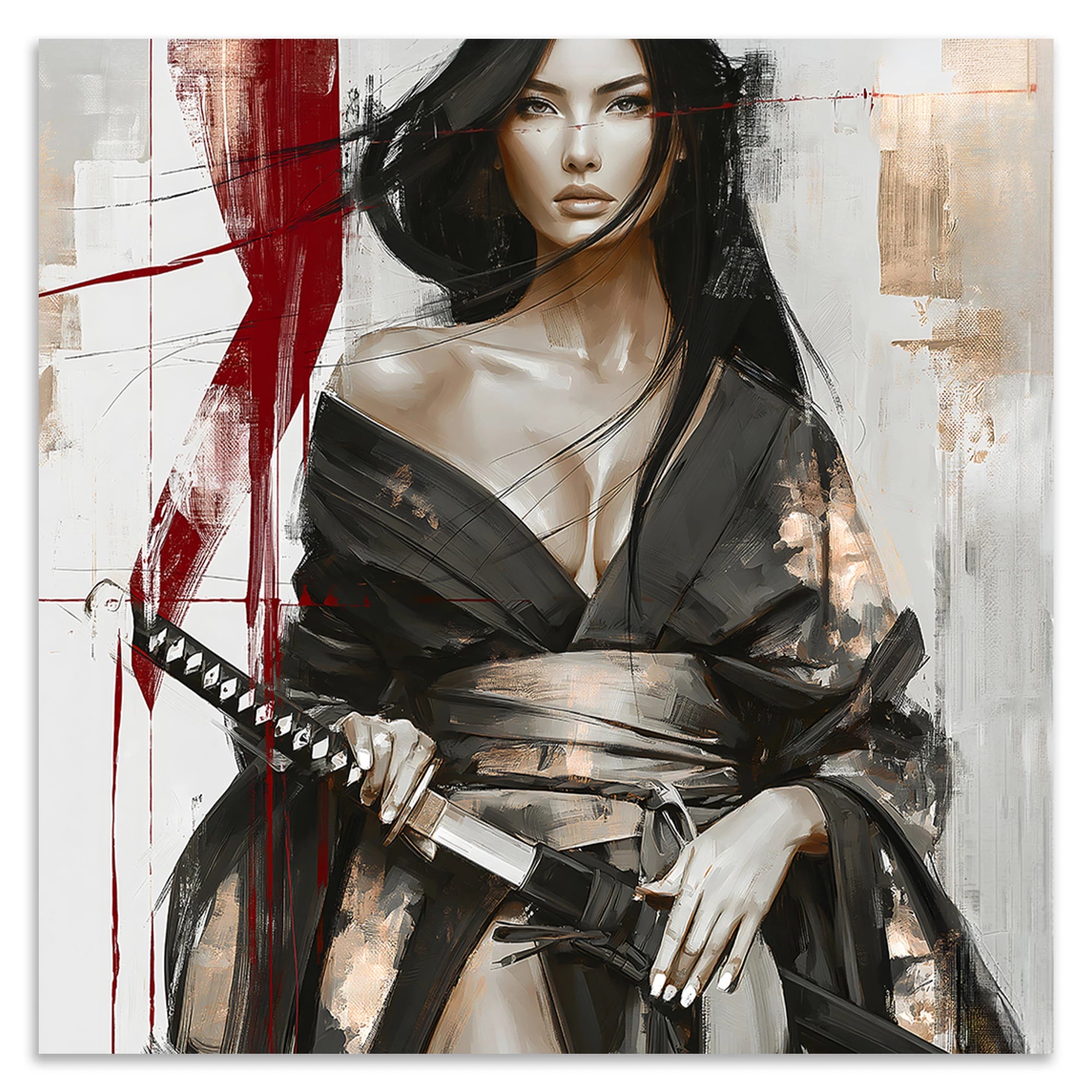 Scarlet Katana Leinwand Bild