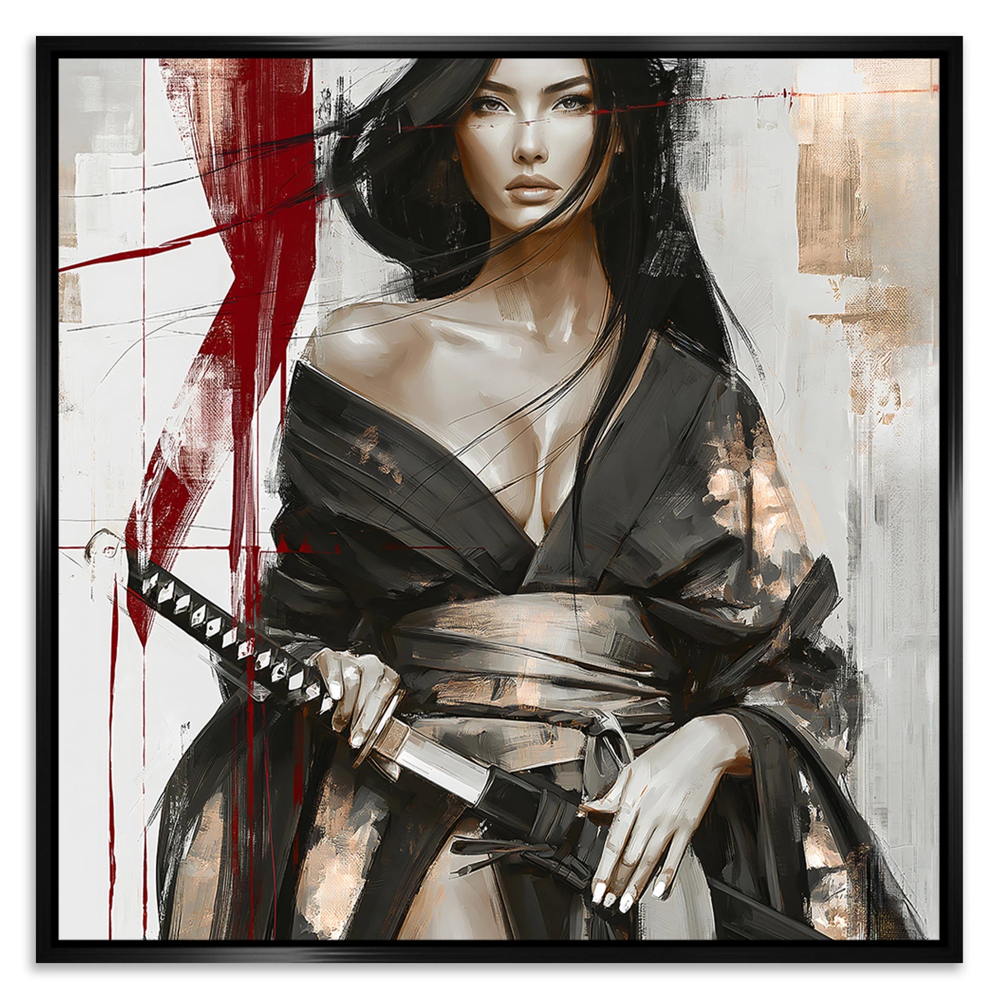 Scarlet Katana Leinwand Bild