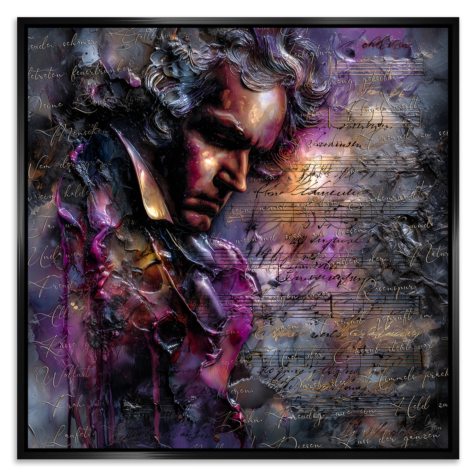 Beethoven Sinfonie Leinwand Bild