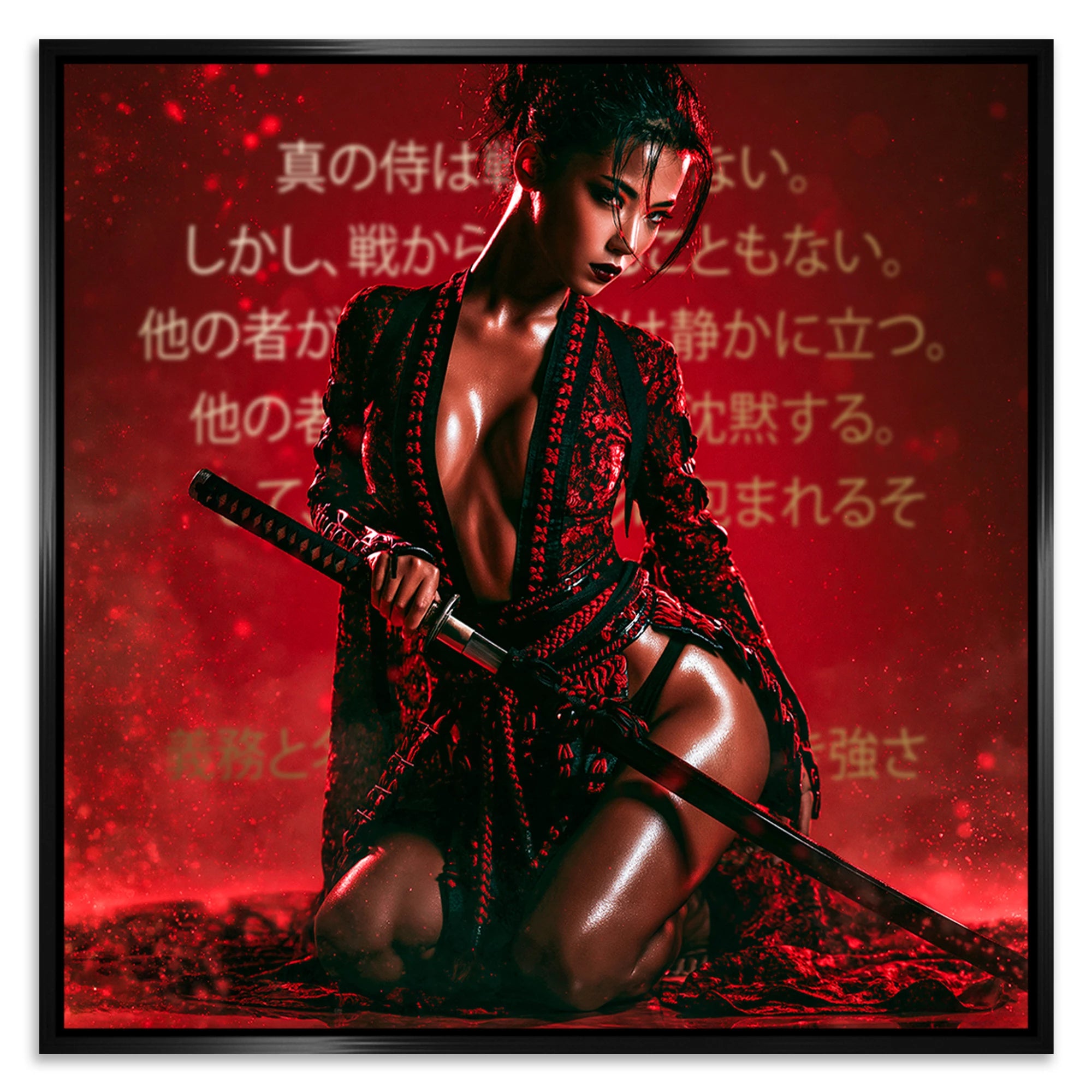 Samurai Rouge Leinwand Bild