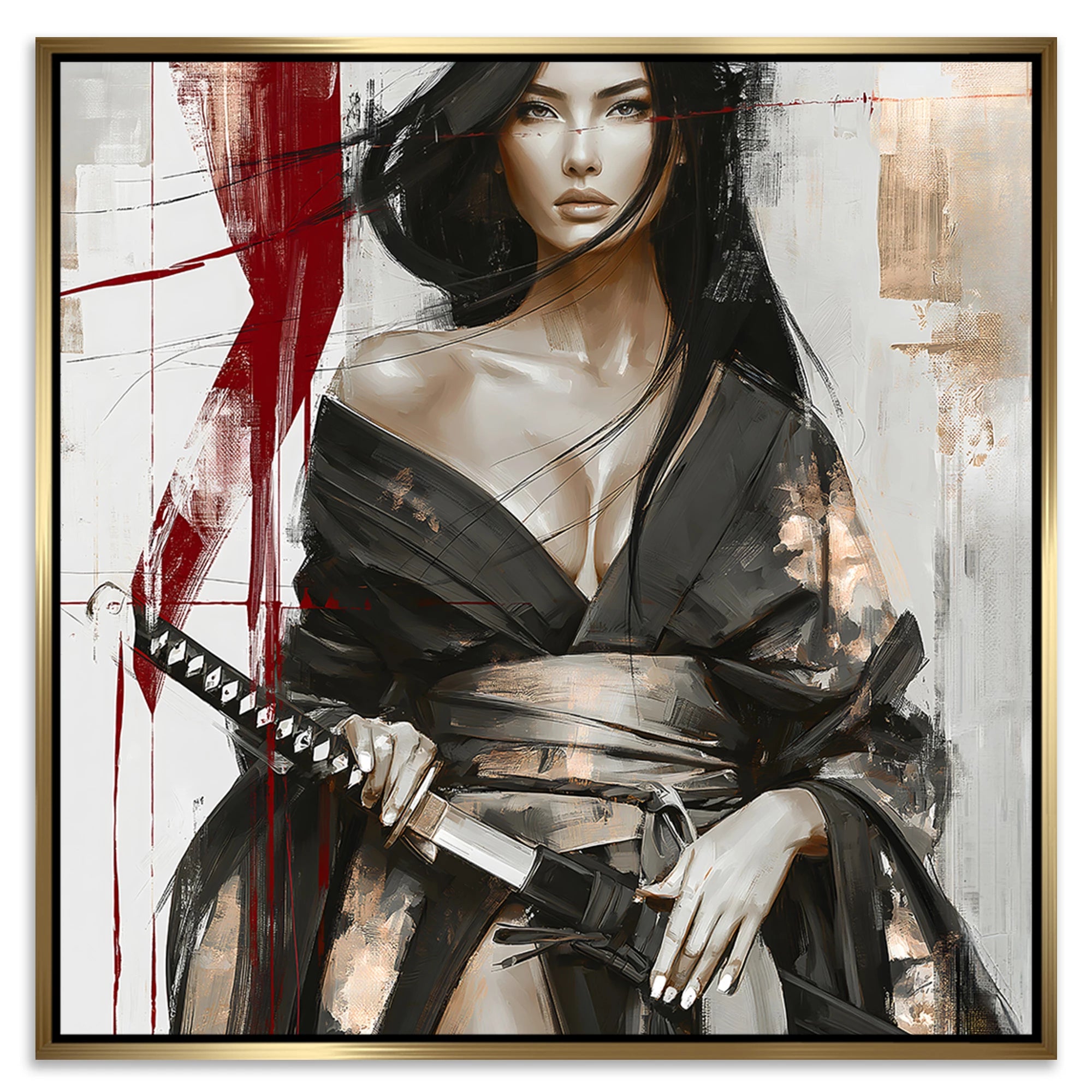 Scarlet Katana Leinwand Bild