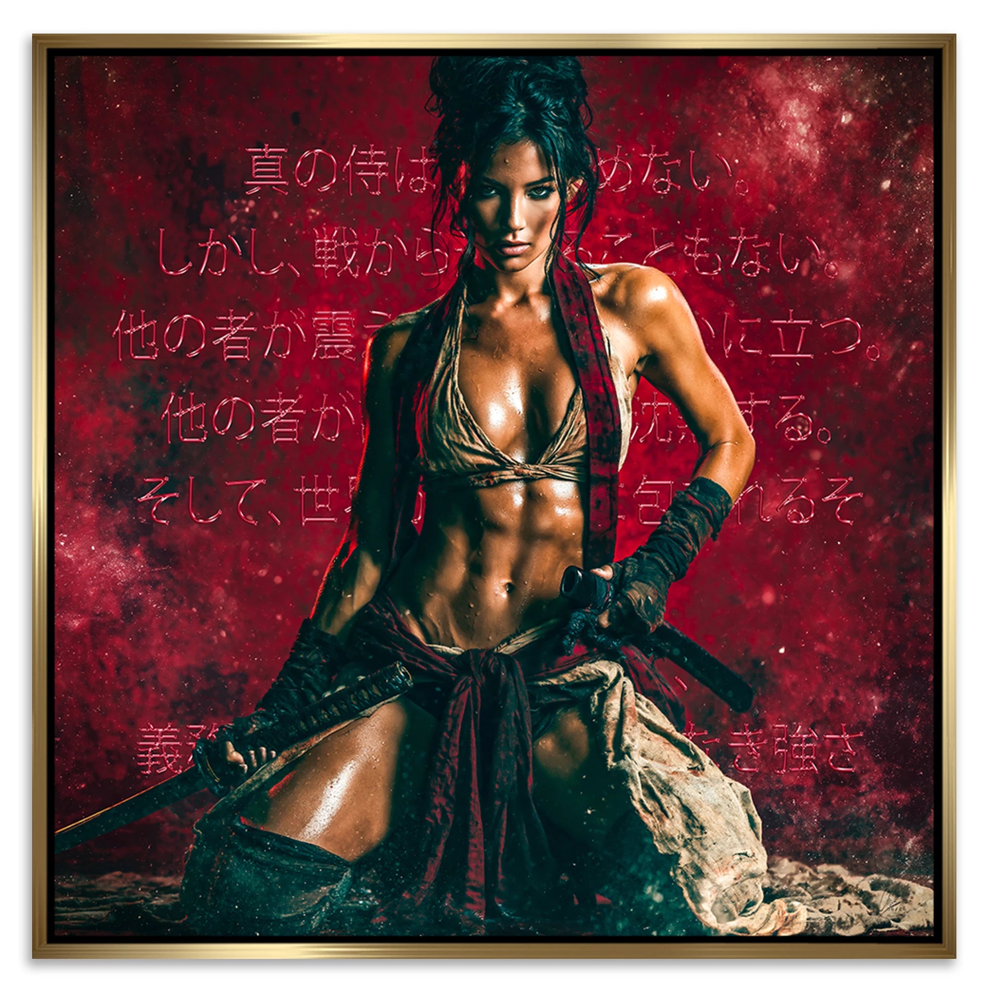 Rote Ronin Leinwand Bild