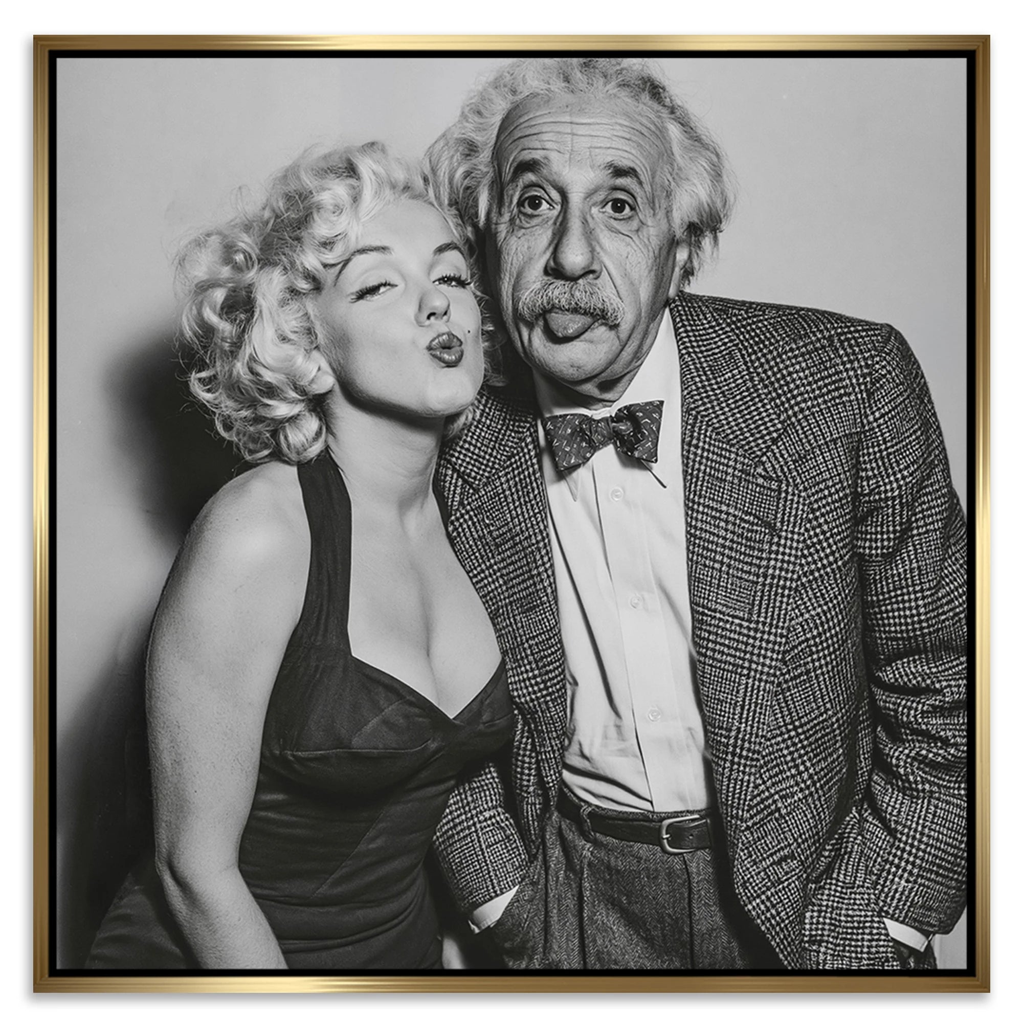 Einstein Monroe Twist Leinwand Bild