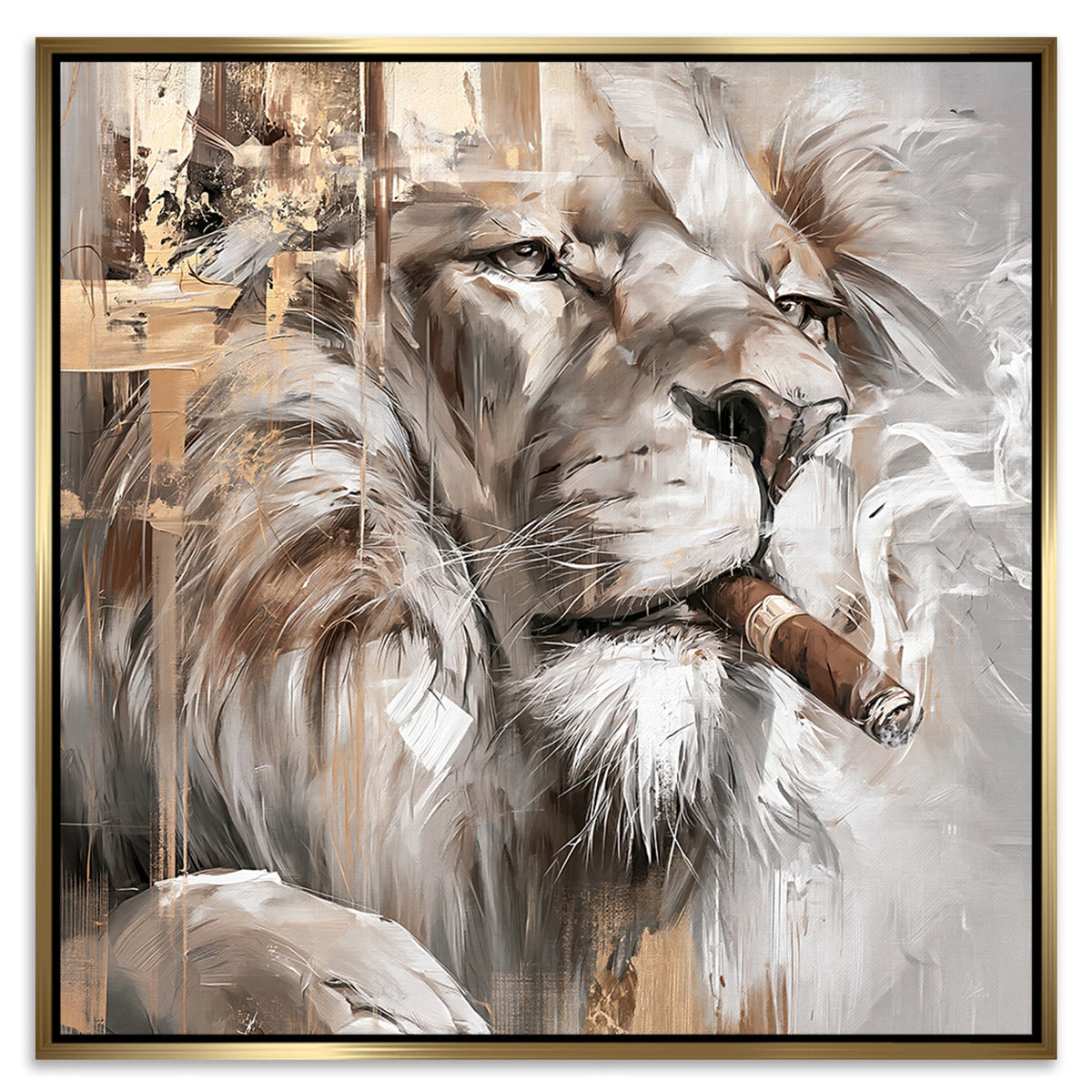 Royal Lion Leinwand Bild