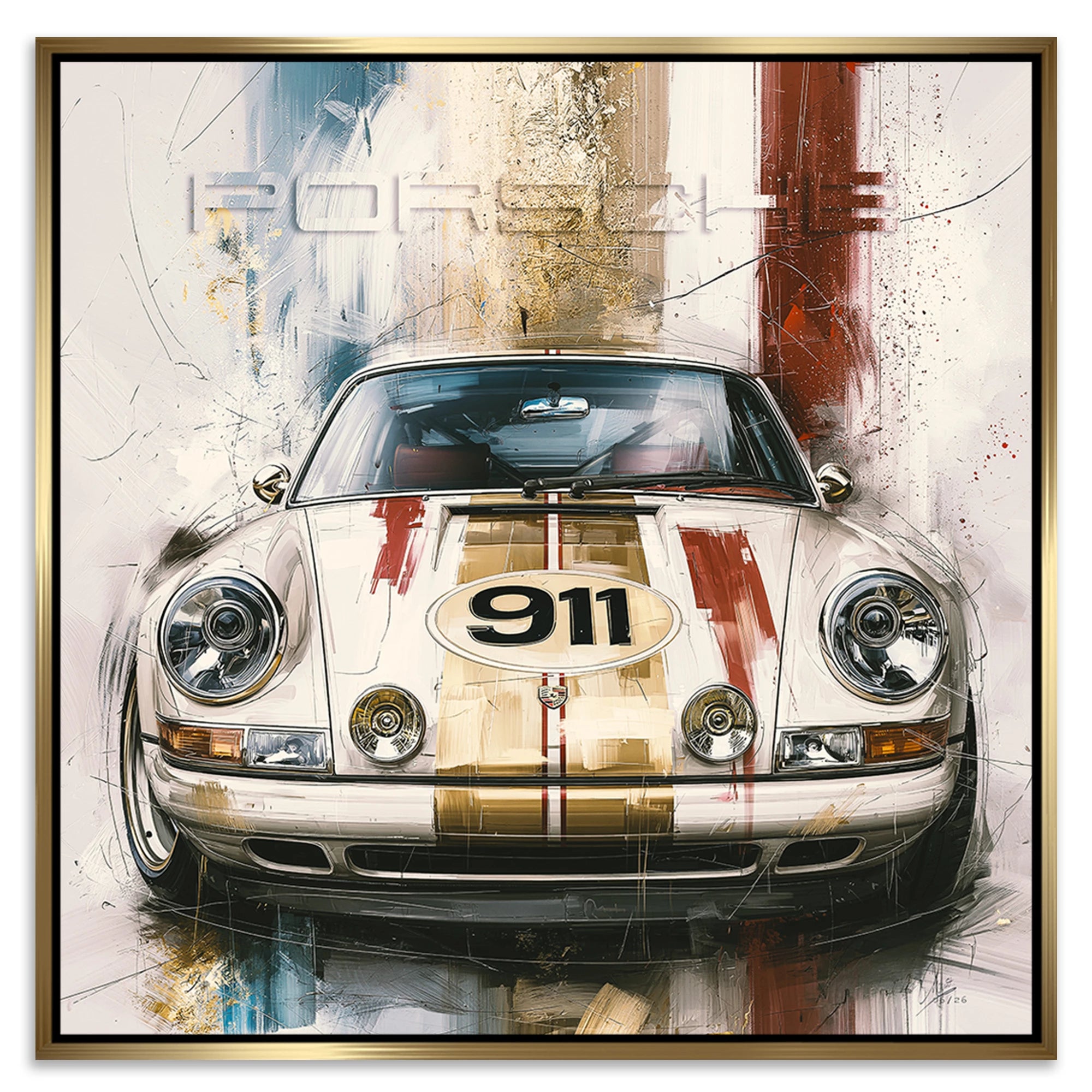 Porsche 911 Klassik Leinwand Bild