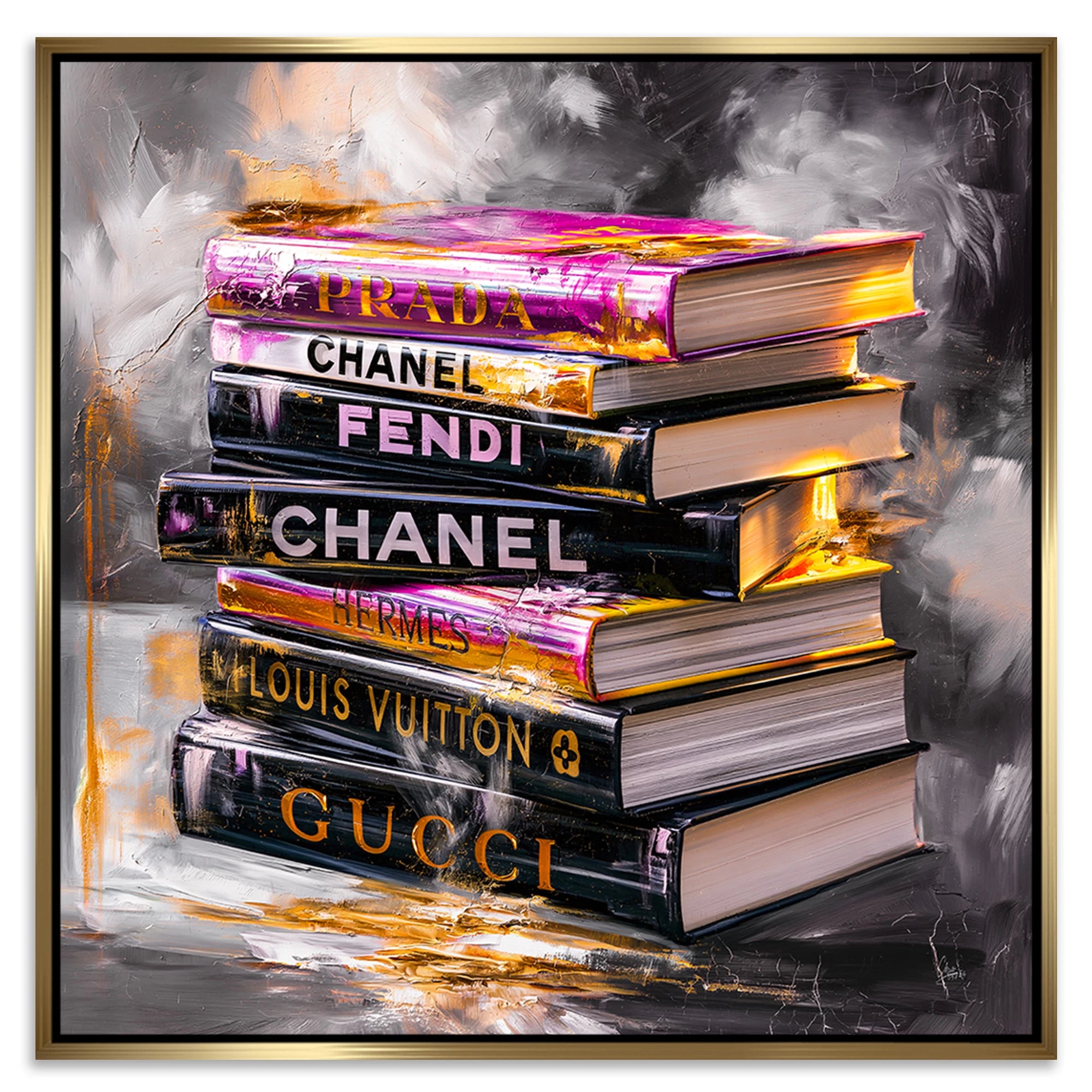 Fashion Bücher Leinwand Bild