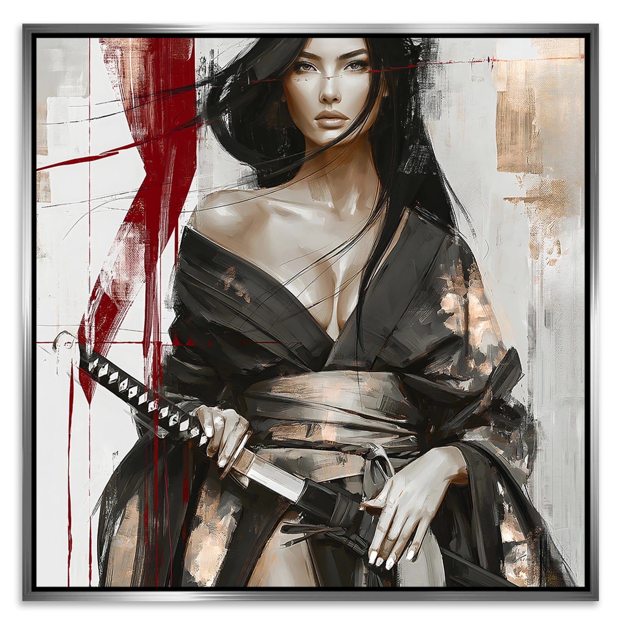 Scarlet Katana Leinwand Bild