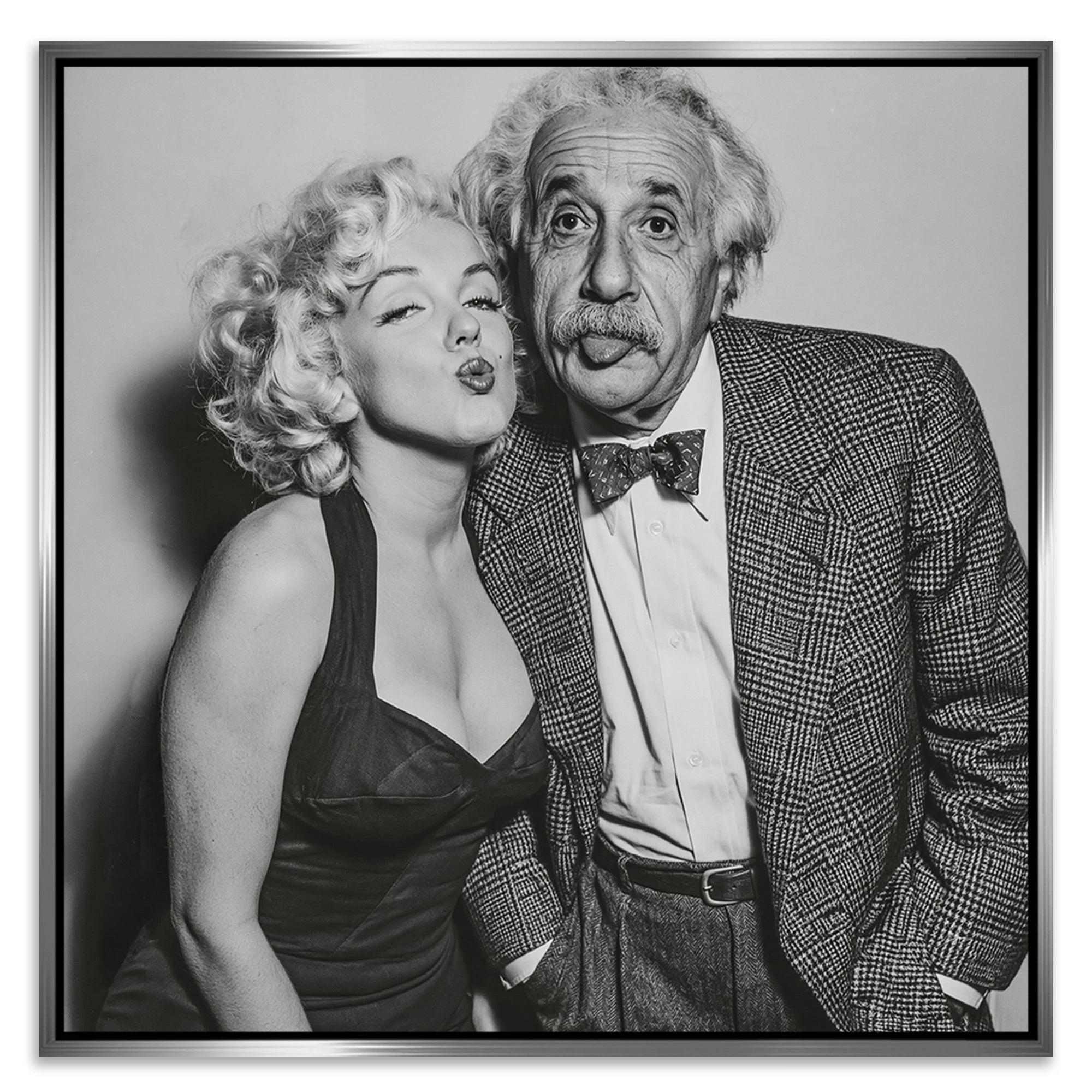 Einstein Monroe Twist Leinwand Bild