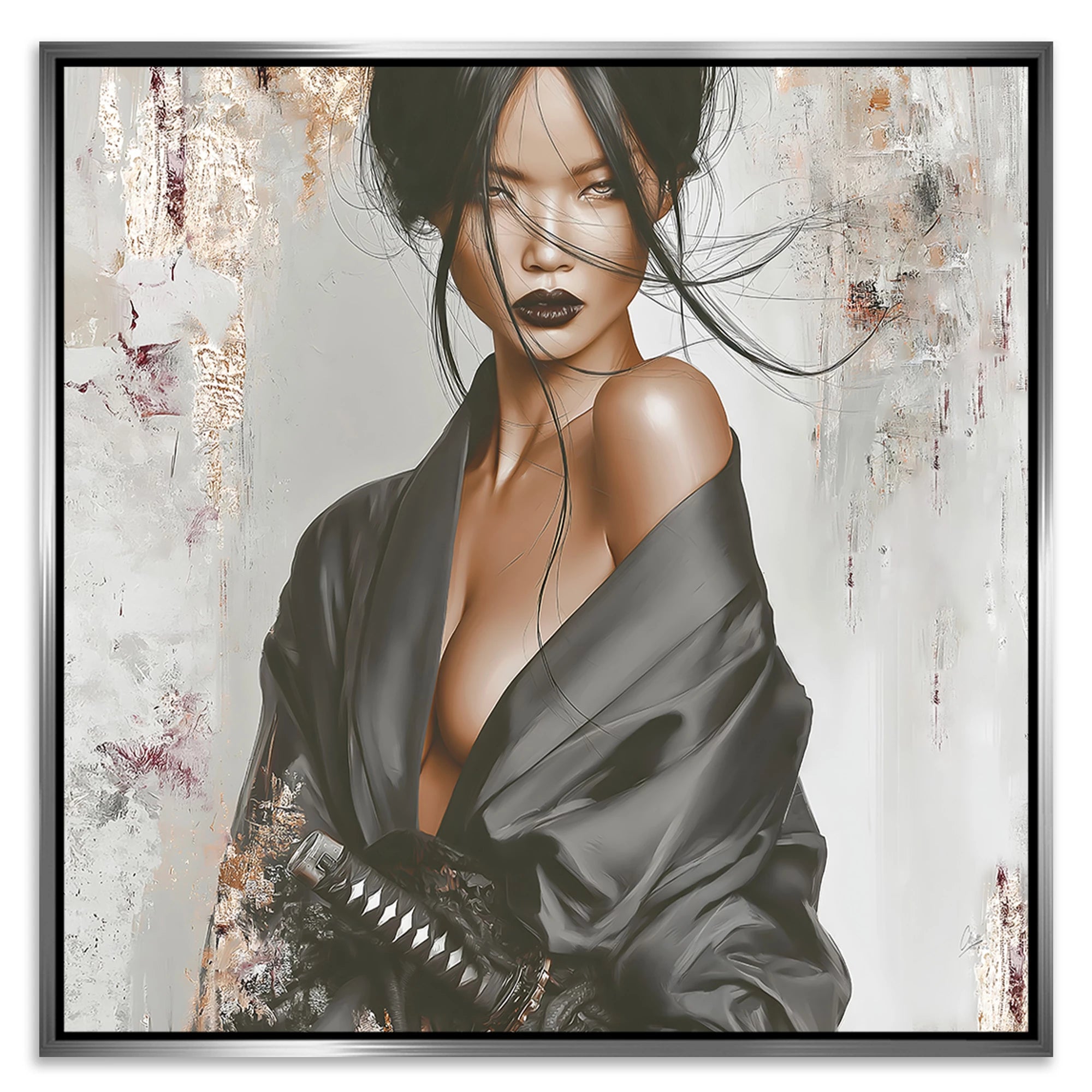 Velvet Katana Leinwand Bild