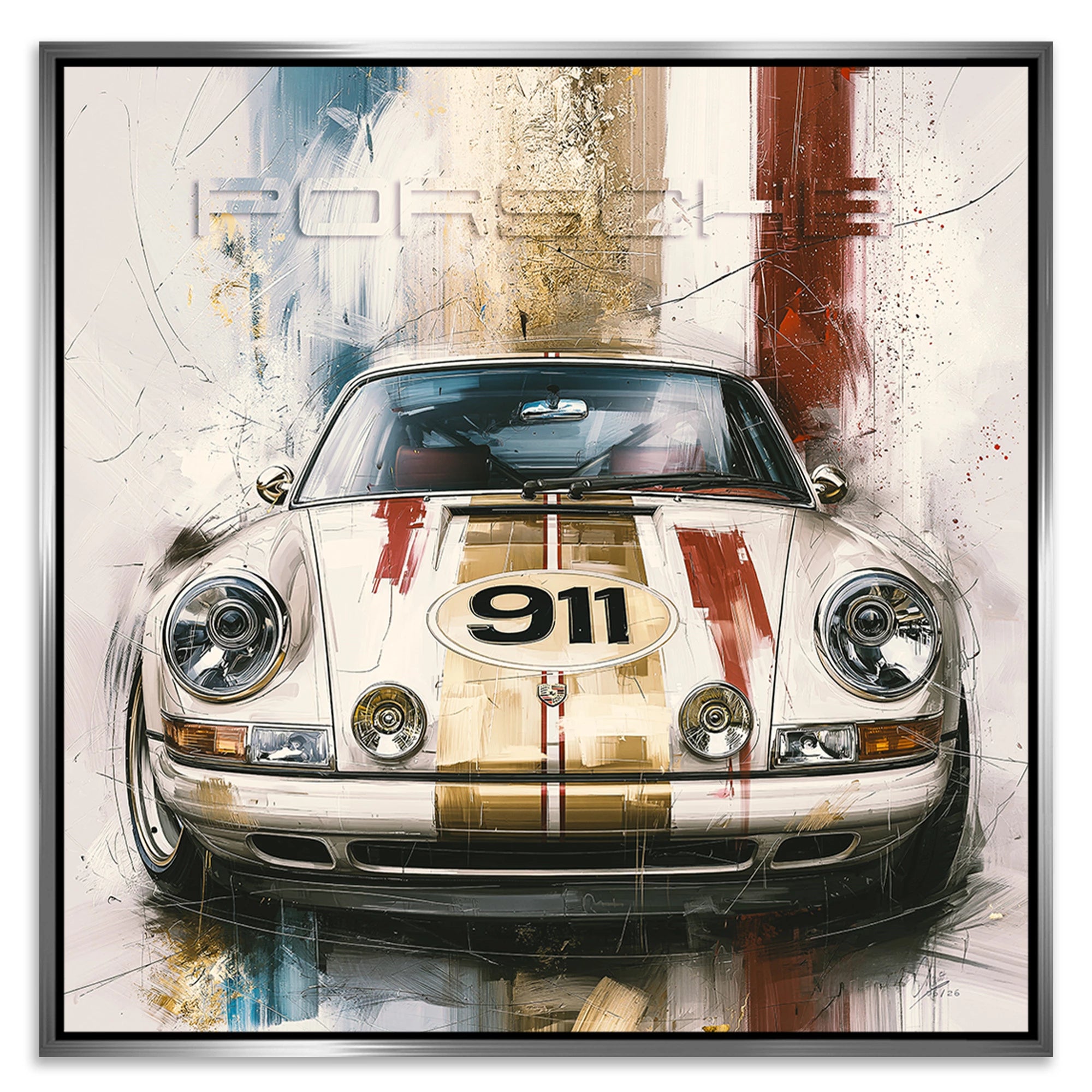 Porsche 911 Klassik Leinwand Bild