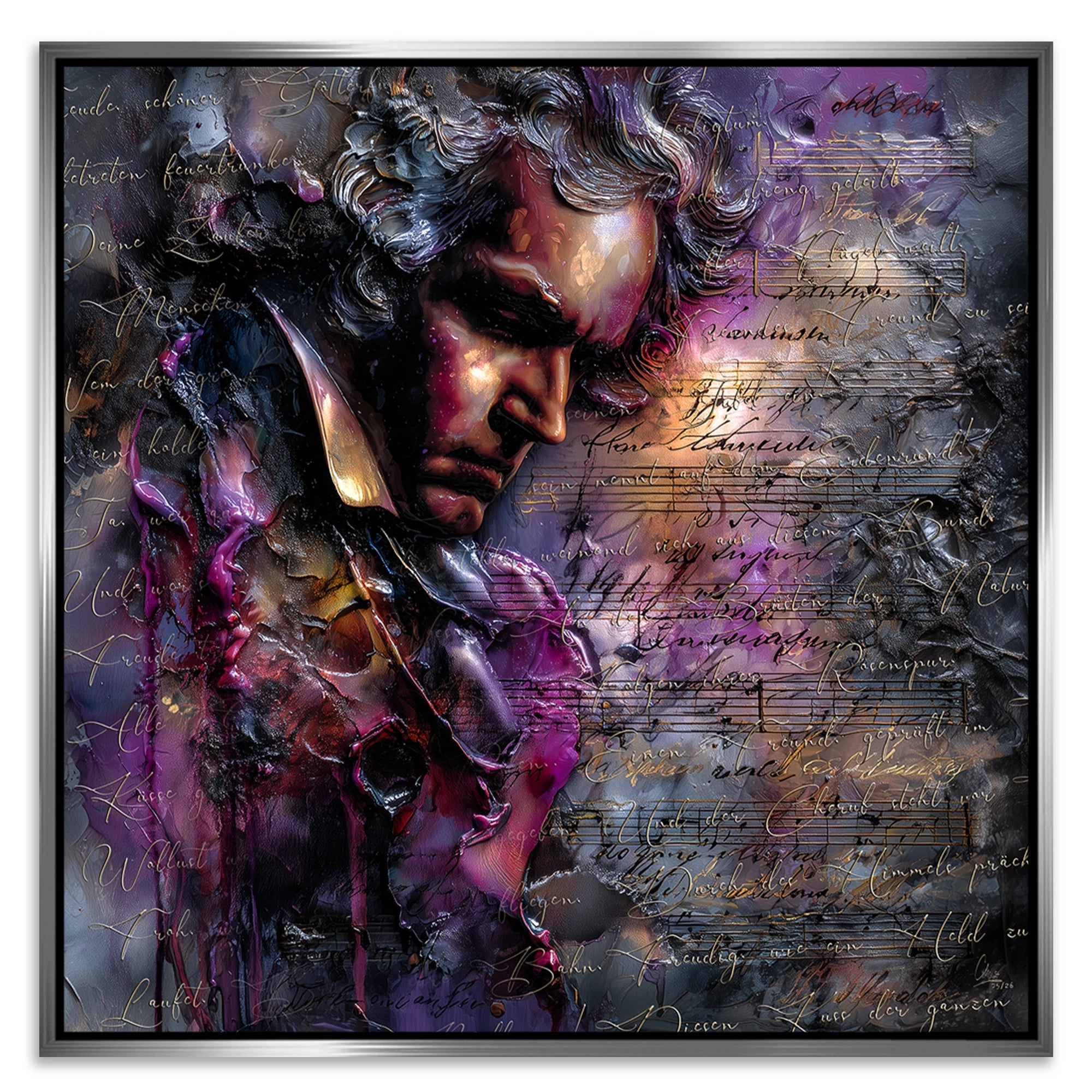 Beethoven Sinfonie Leinwand Bild
