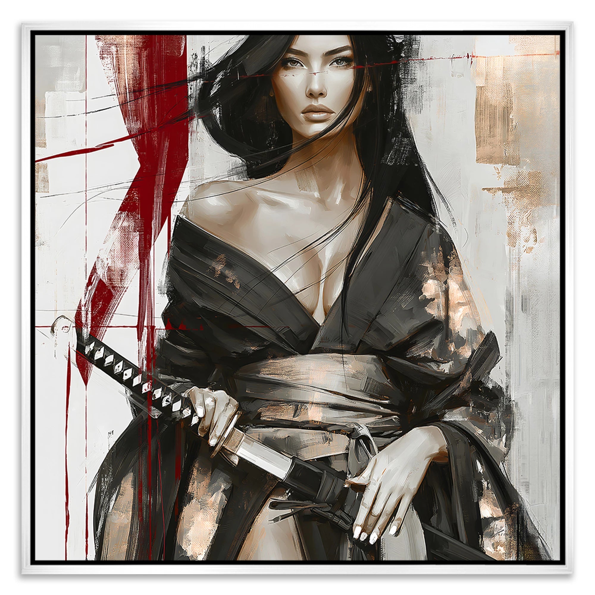 Scarlet Katana Leinwand Bild