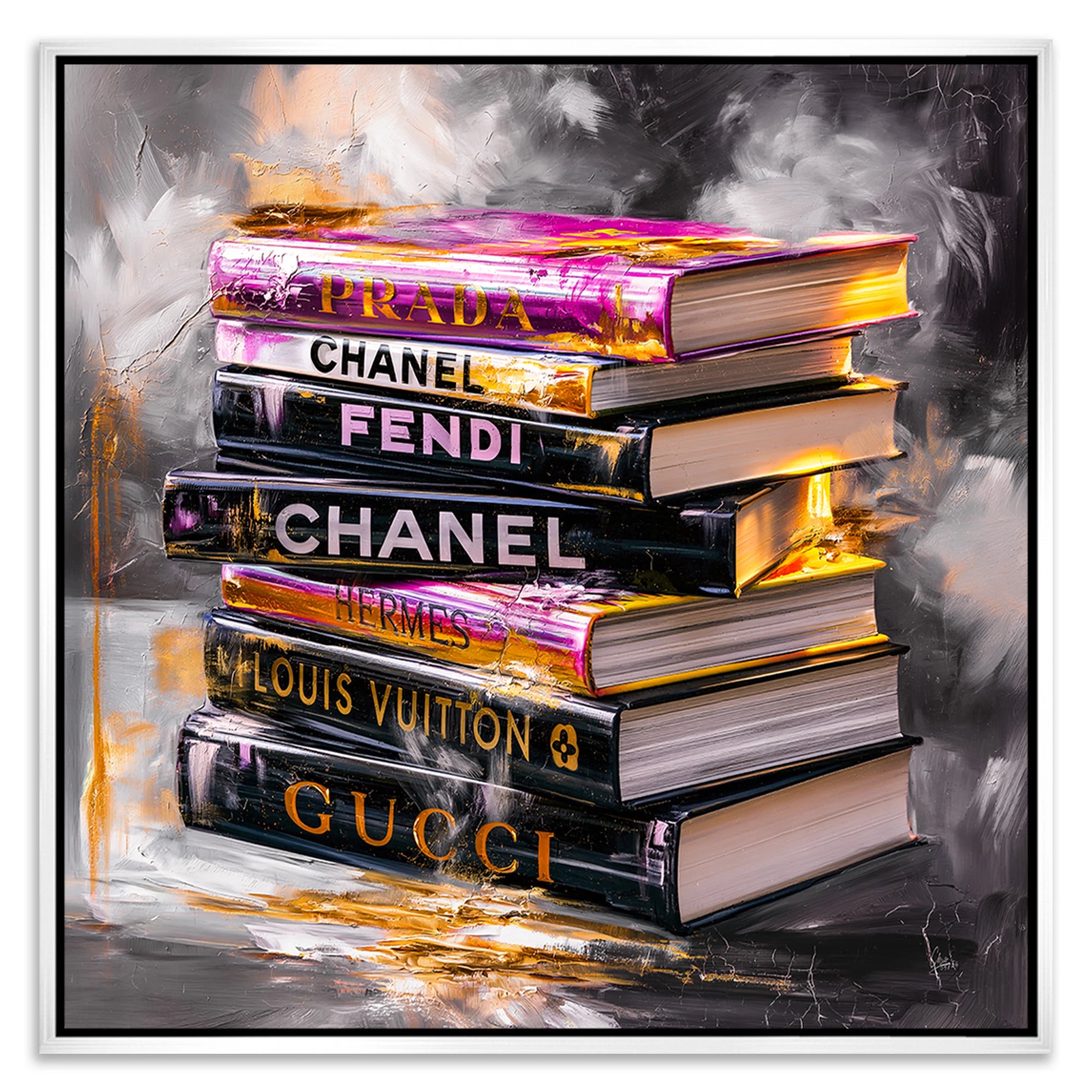 Fashion Bücher Leinwand Bild