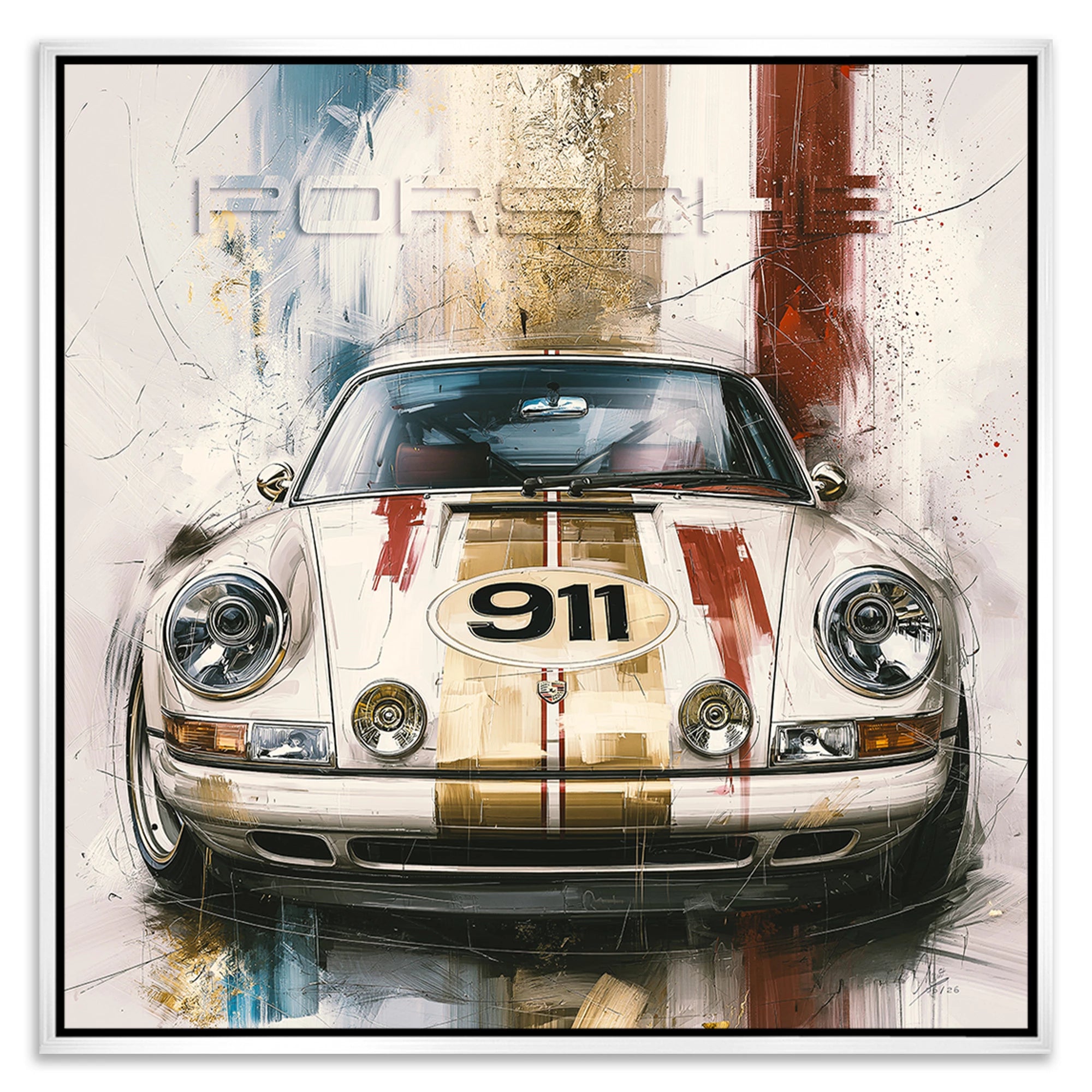 Porsche 911 Klassik Leinwand Bild
