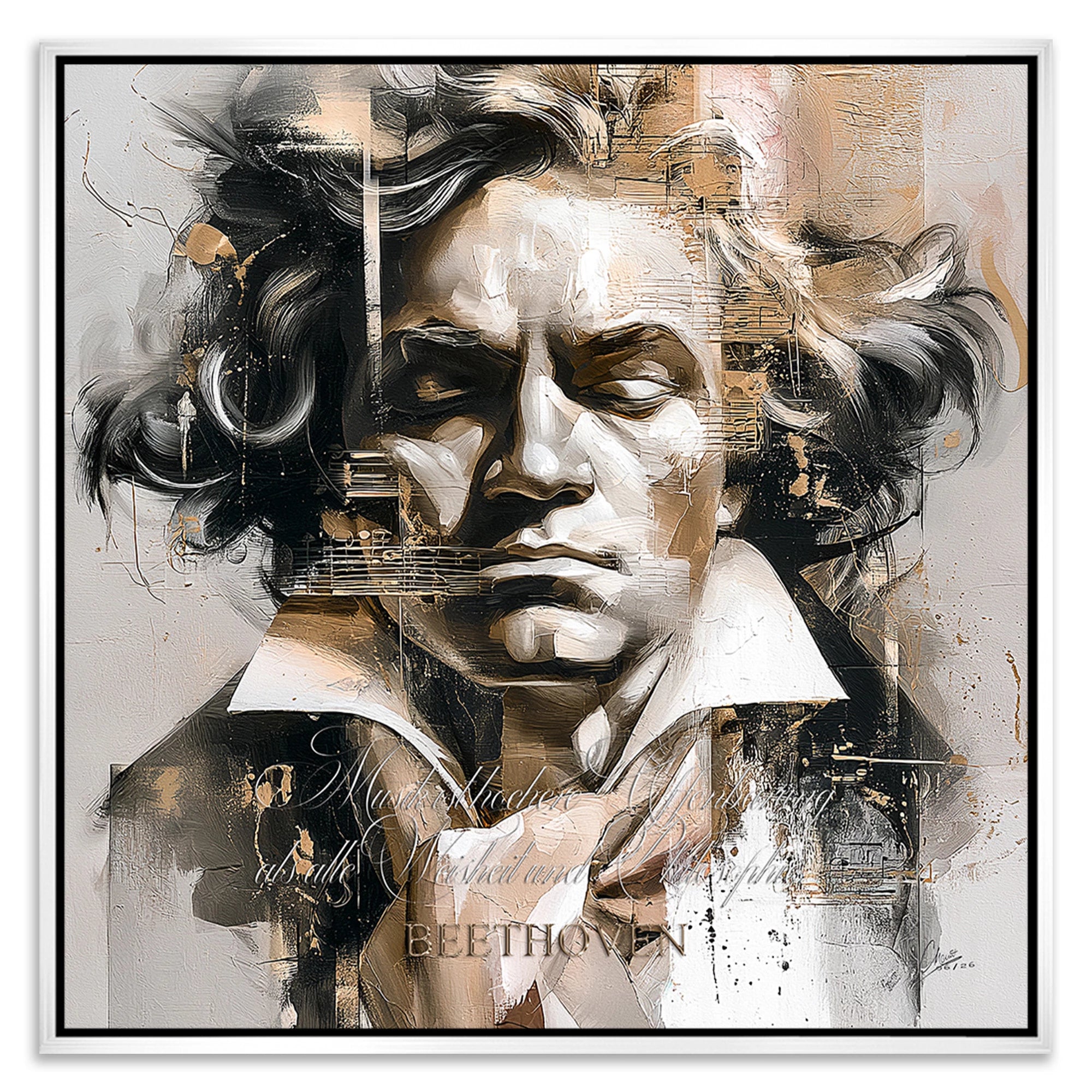 Beethoven Opus Leinwand Bild