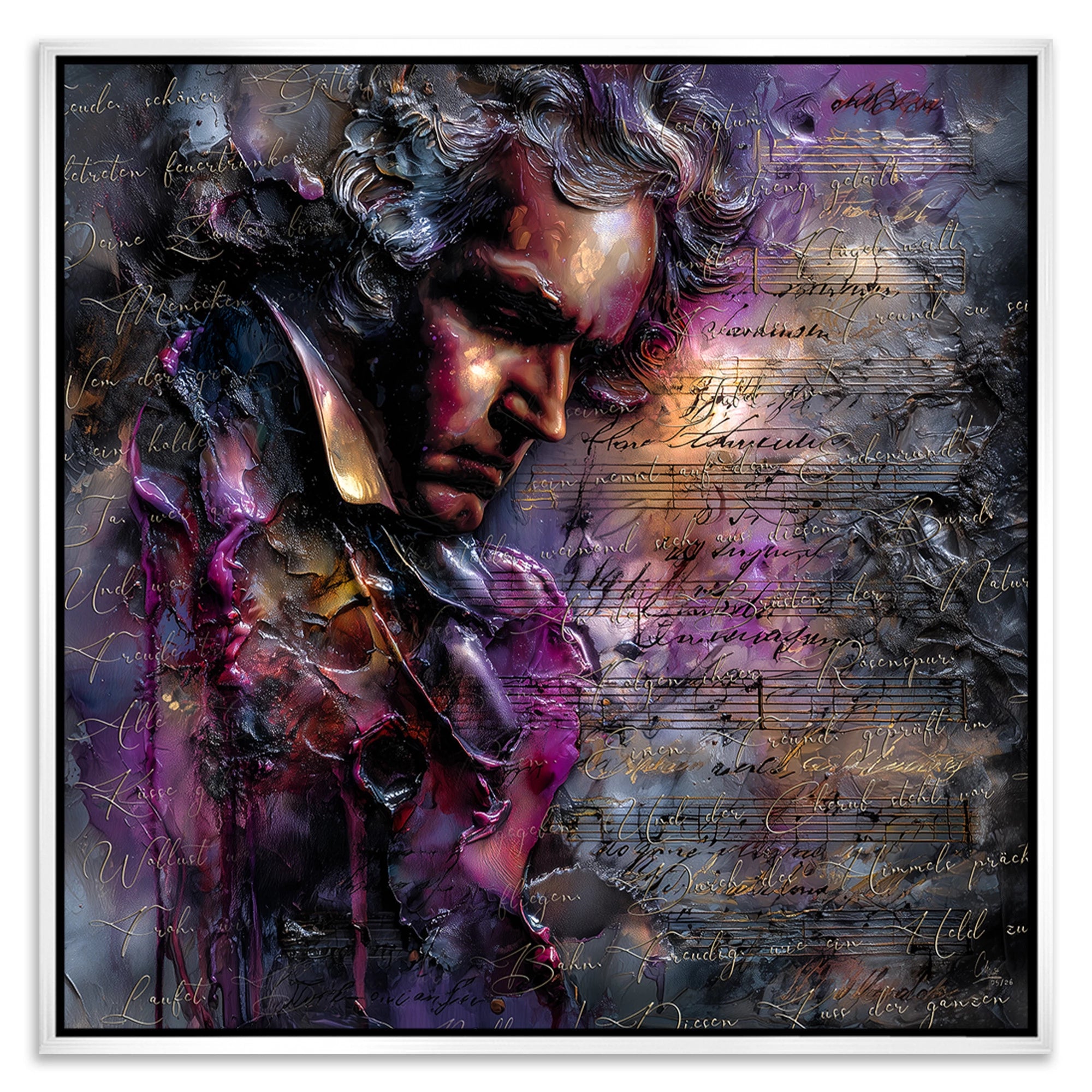 Beethoven Sinfonie Leinwand Bild
