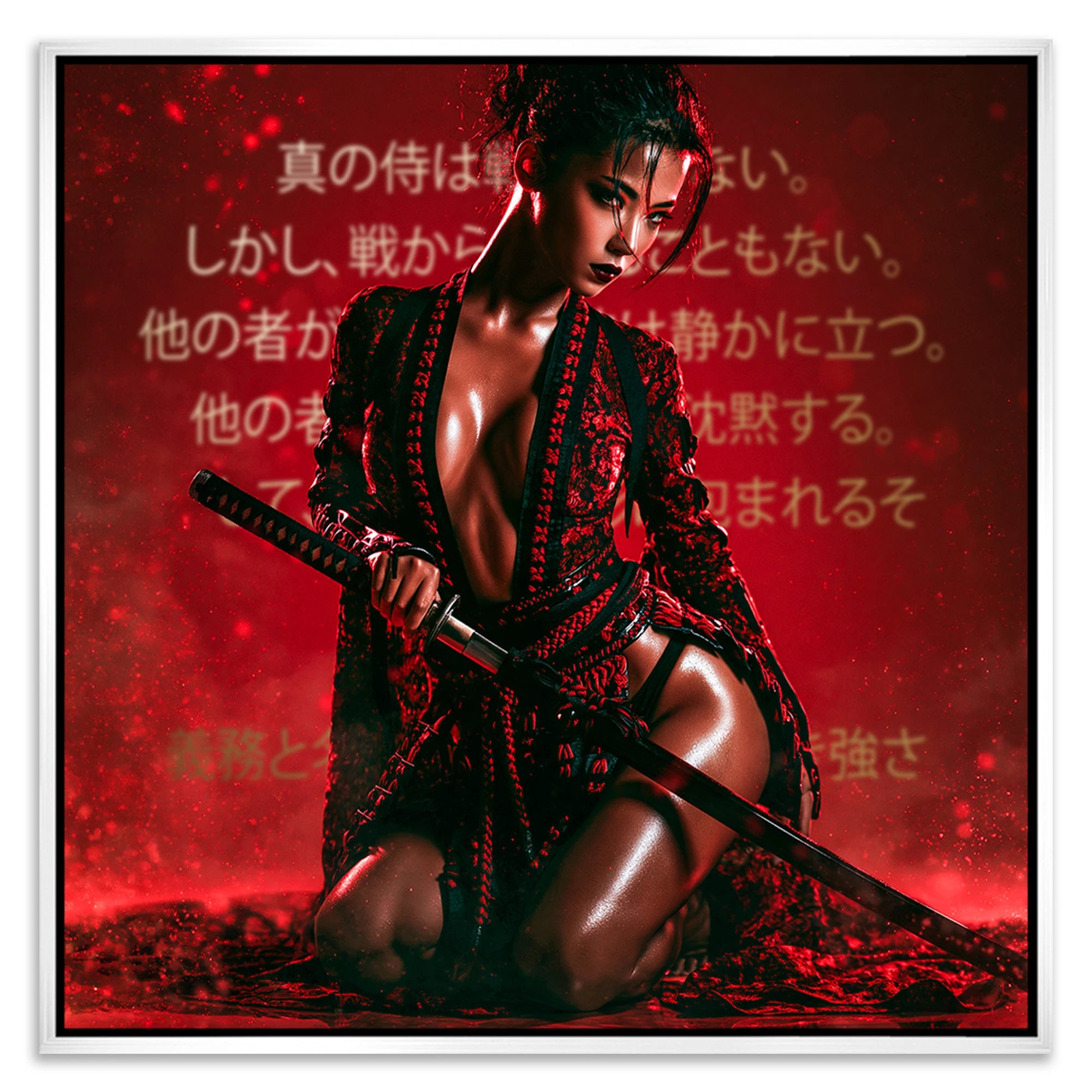 Samurai Rouge Leinwand Bild