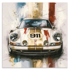 Porsche 911 Racing Leinwand Bild