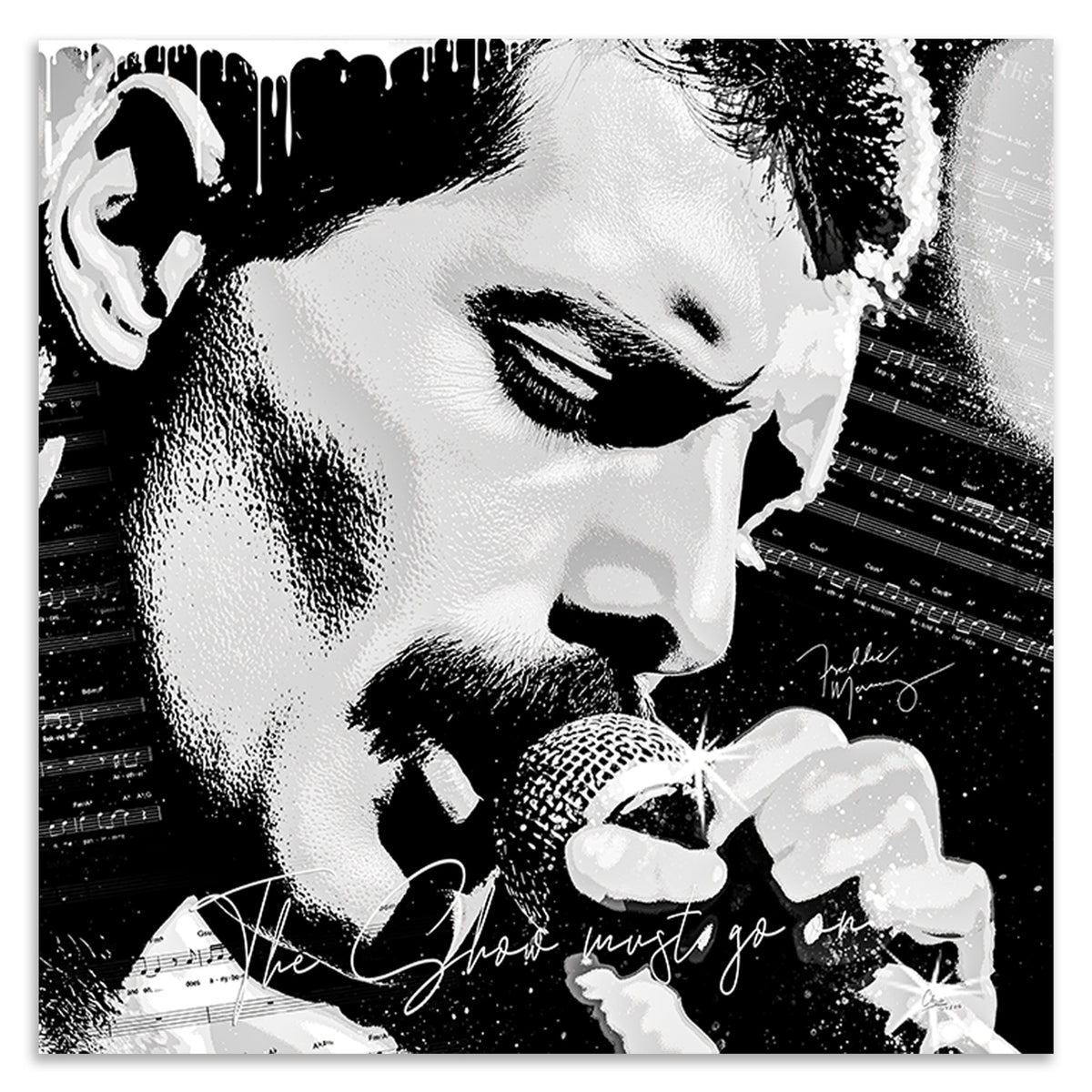Freddie Mercury Legend Leinwand Bild