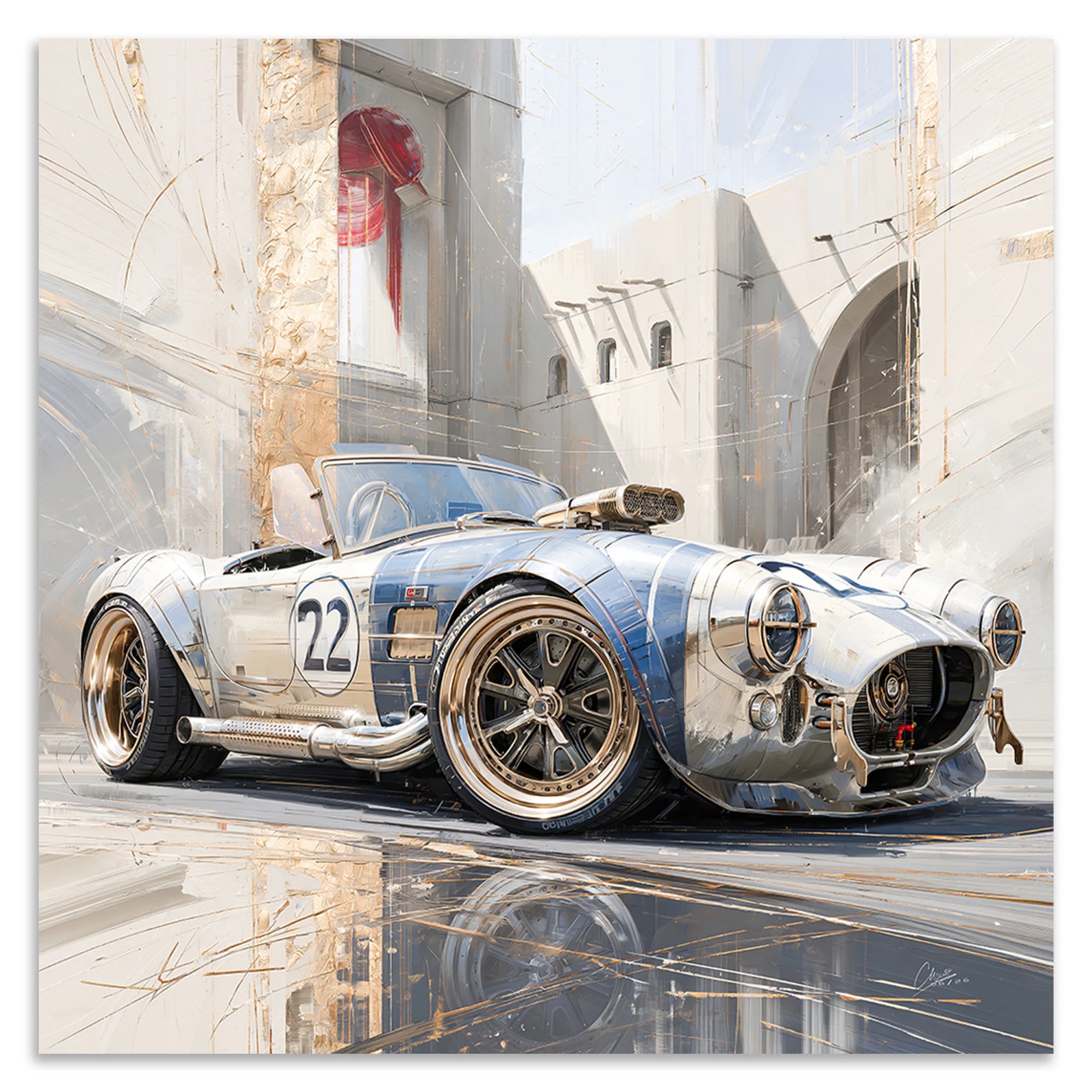 AC Cobra Velocity Leinwand Bild