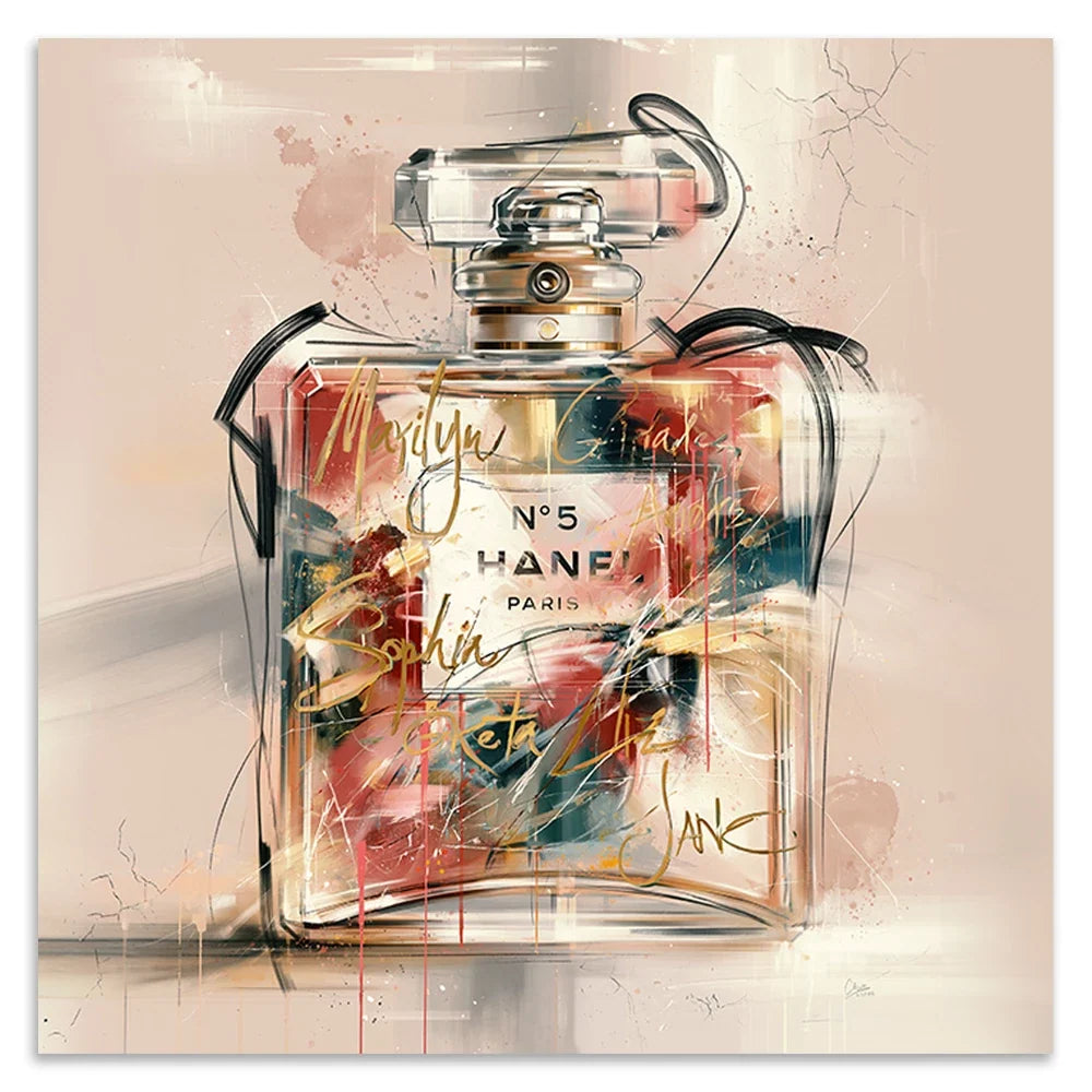 Parfum No. 5 Abstrakt Leinwand Bild