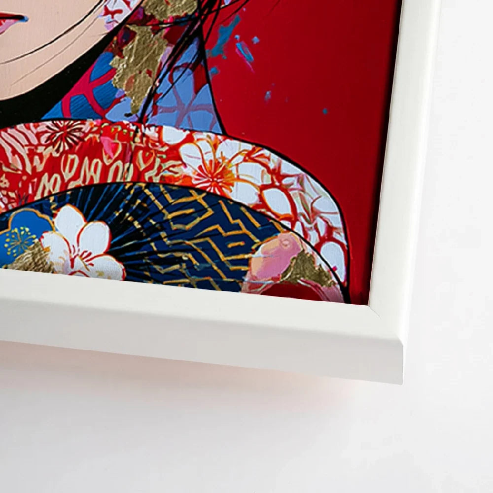Geisha Rouge Leinwand Bild